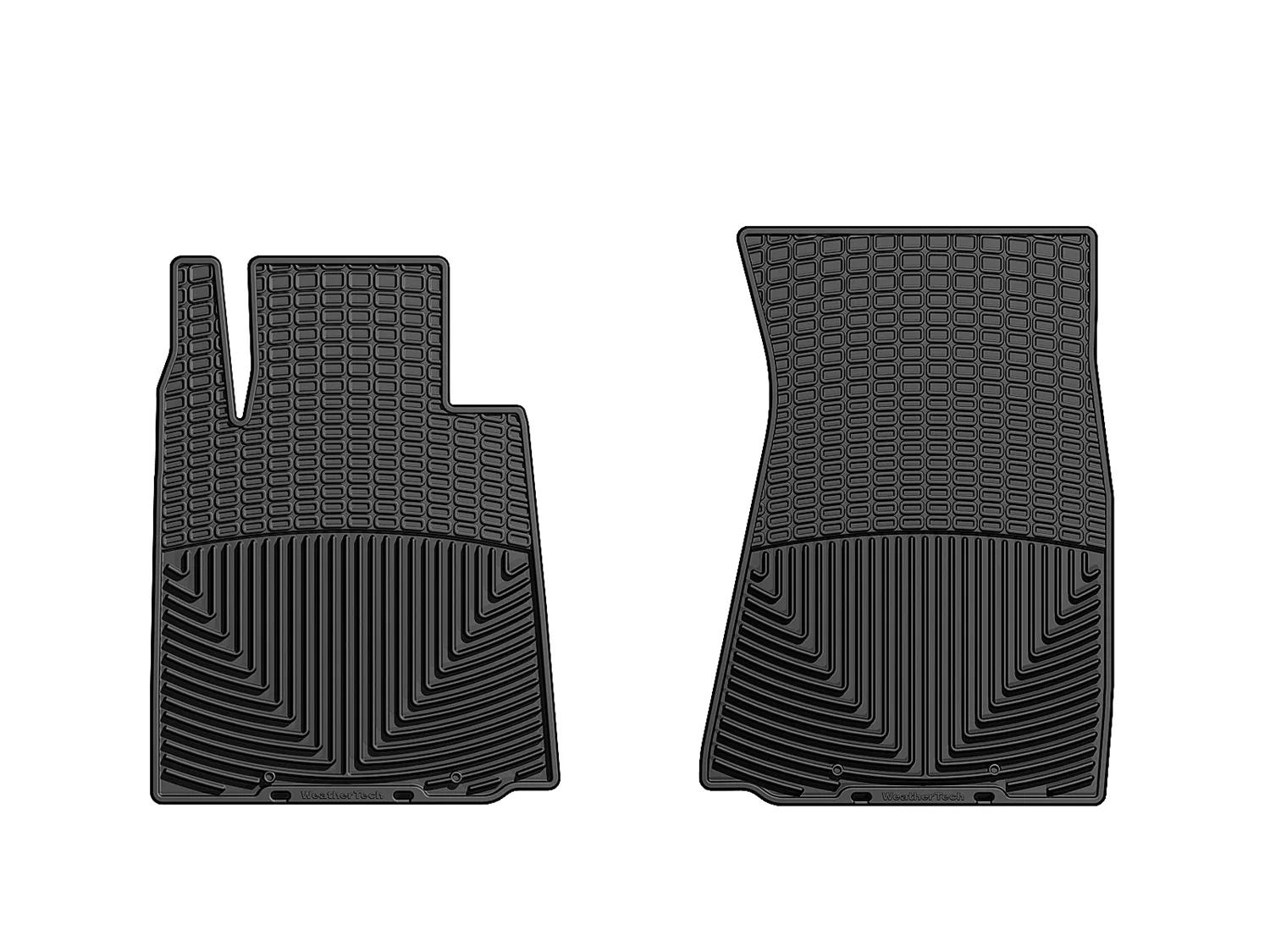 WeatherTech All Weather Floor Mats; Black; Front;