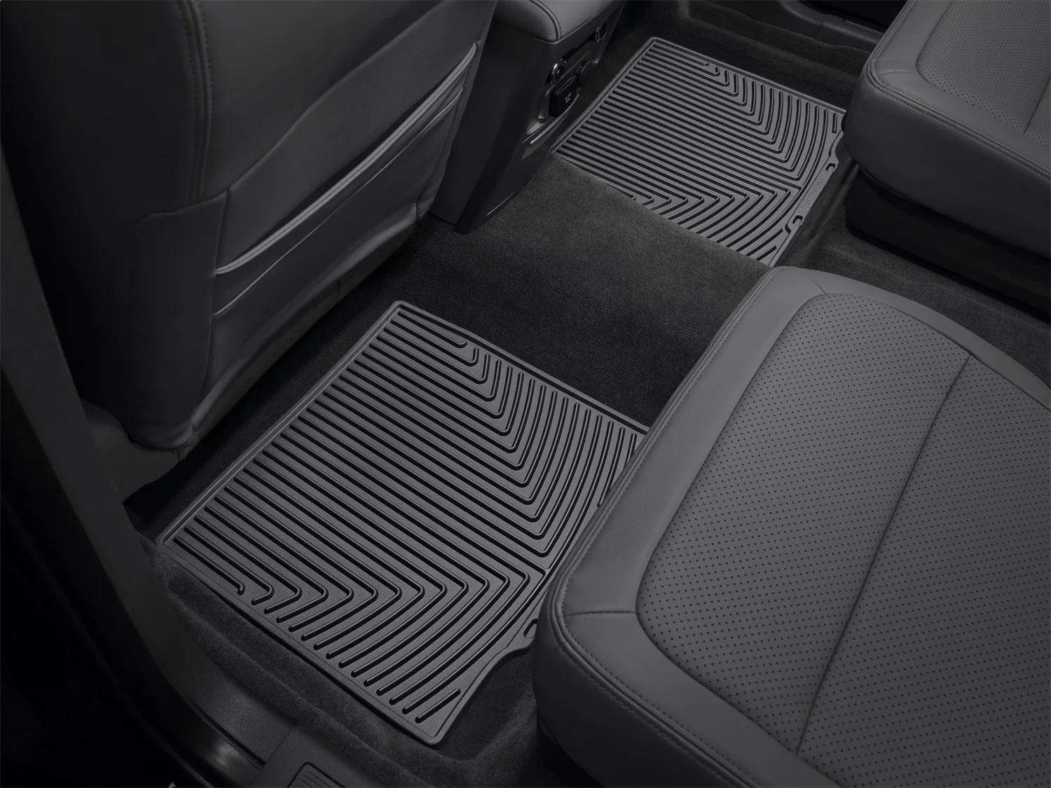 WeatherTech All Weather Floor Mats; Black; Rear;