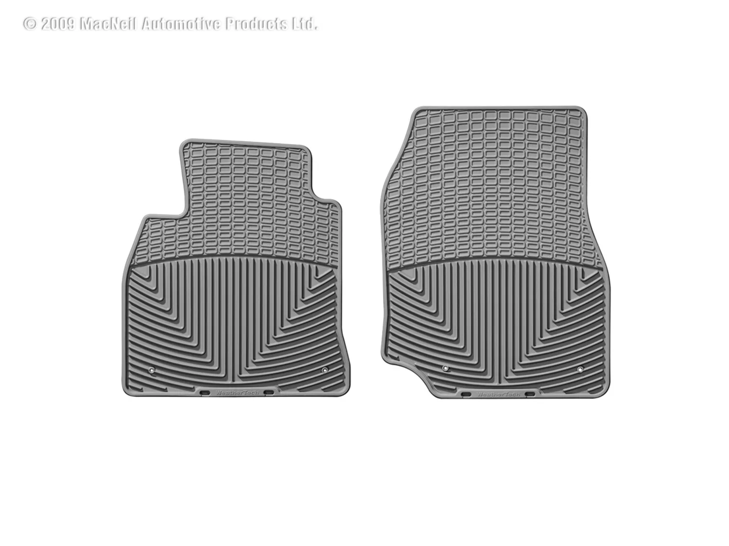 WeatherTech All Weather Floor Mats; Gray; Front;