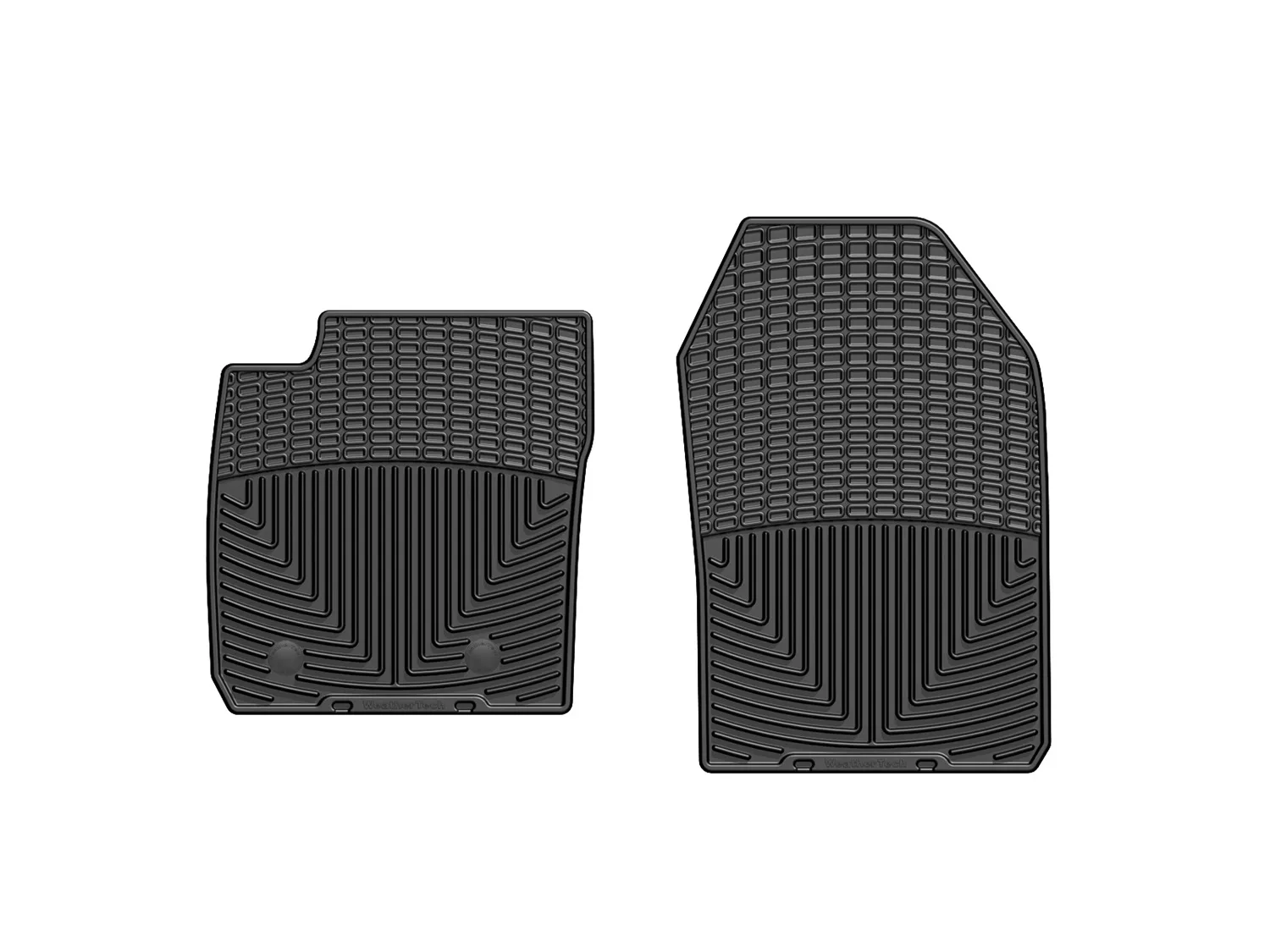 WeatherTech All Weather Floor Mats; Black; Front;