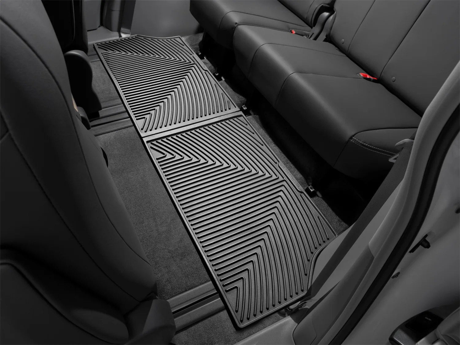 WeatherTech All Weather Floor Mats; Black; Third Row;