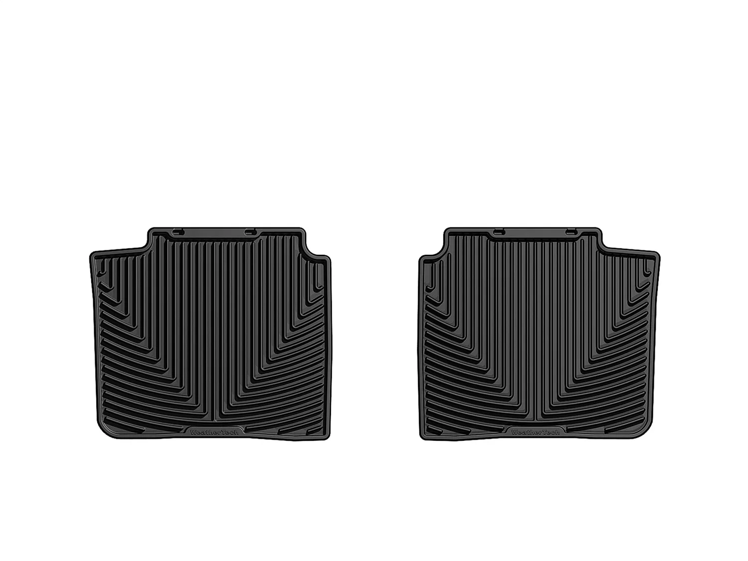 WeatherTech All Weather Floor Mats; Black; Rear;