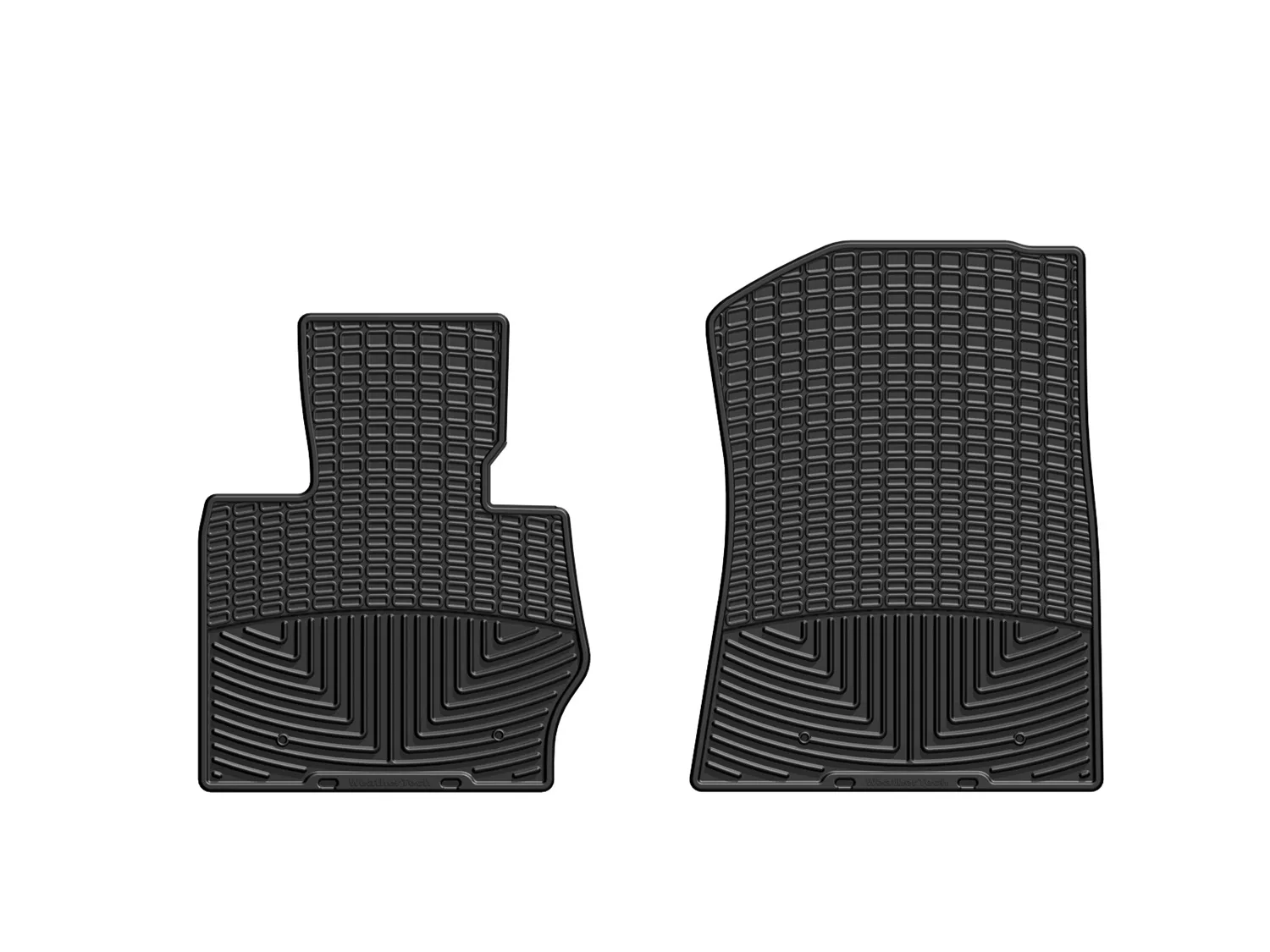 WeatherTech All Weather Floor Mats; Black; Front;