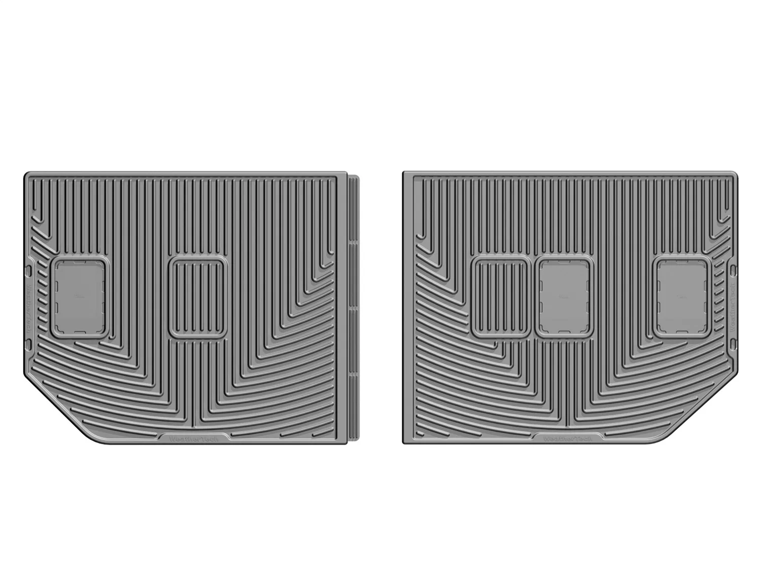 WeatherTech All Weather Floor Mats; Gray; Third Row;