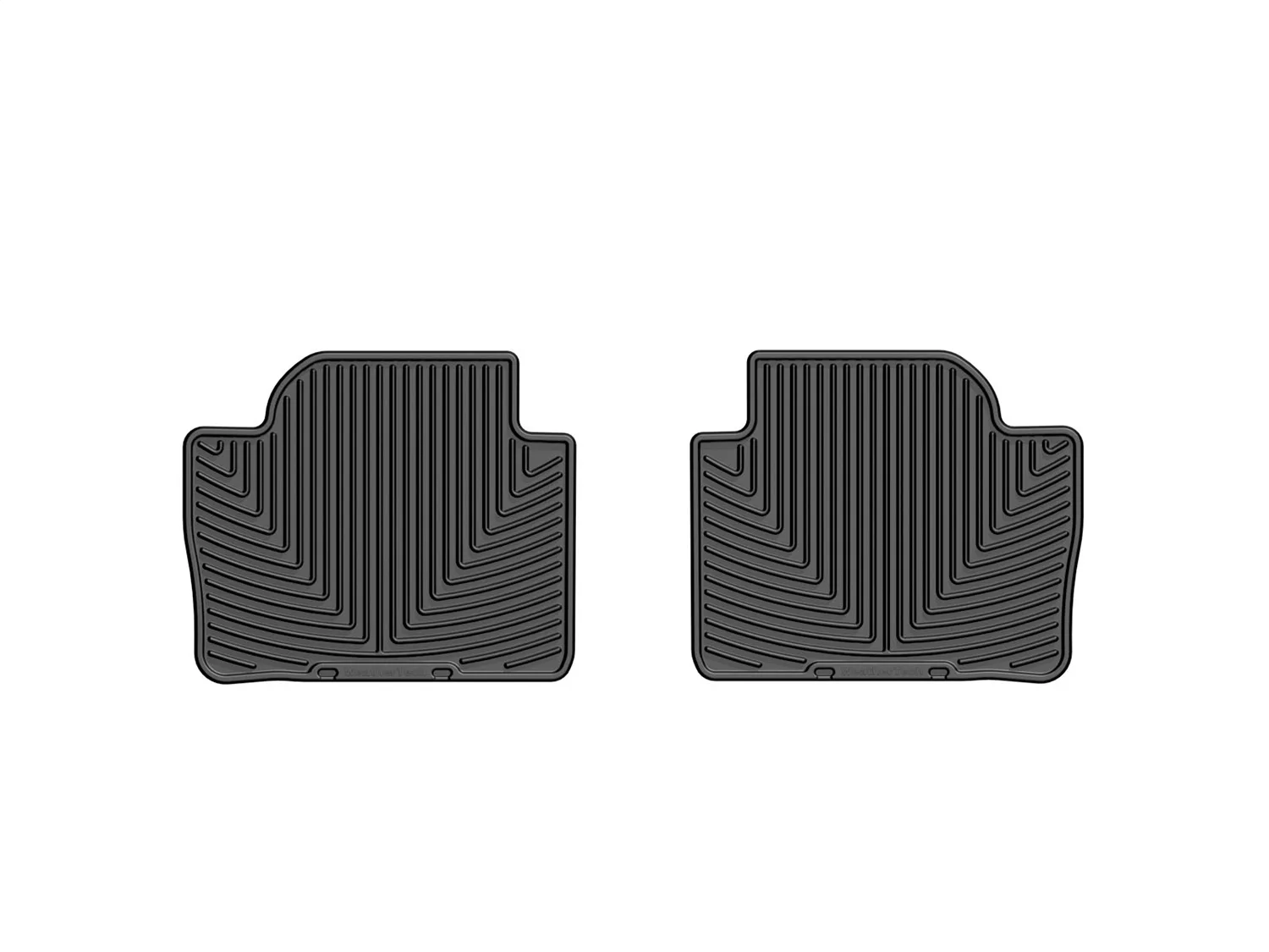 WeatherTech All Weather Floor Mats; Black; Rear;