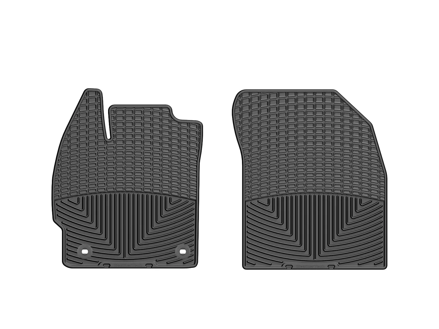WeatherTech All Weather Floor Mats; Black; Front;
