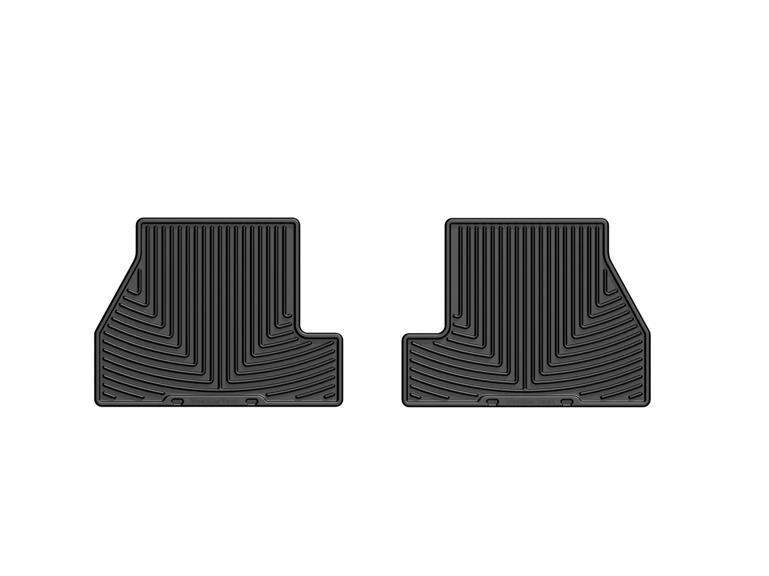 WeatherTech All Weather Floor Mats; Black; Rear;