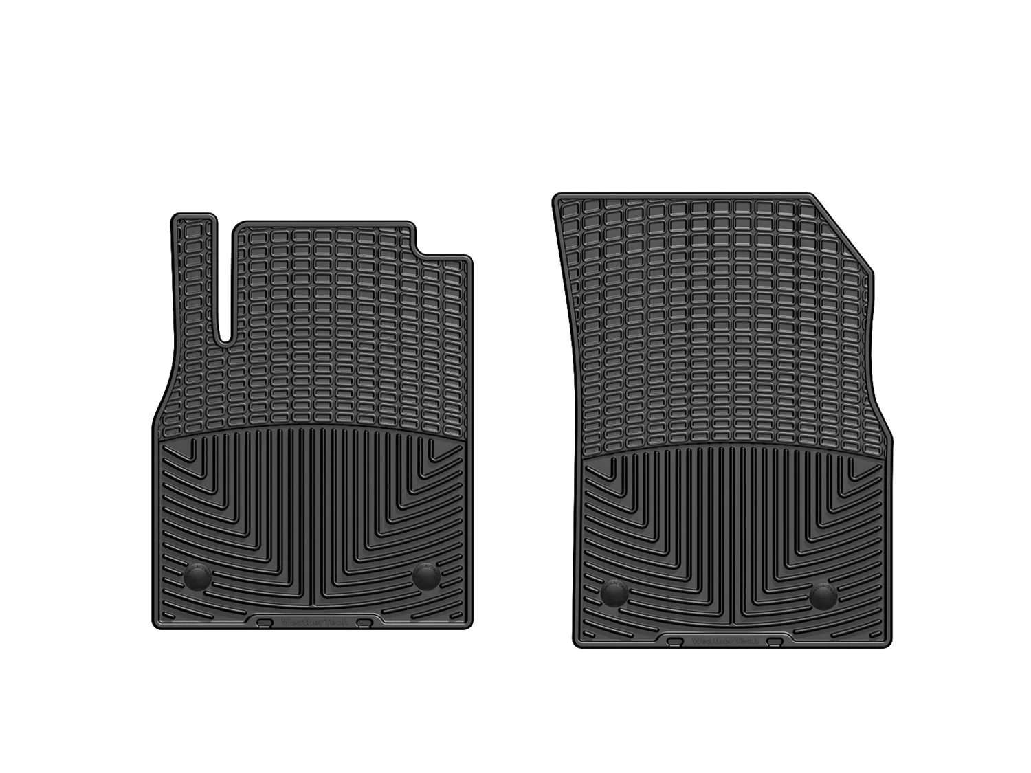 WeatherTech All Weather Floor Mats; Black; Front;