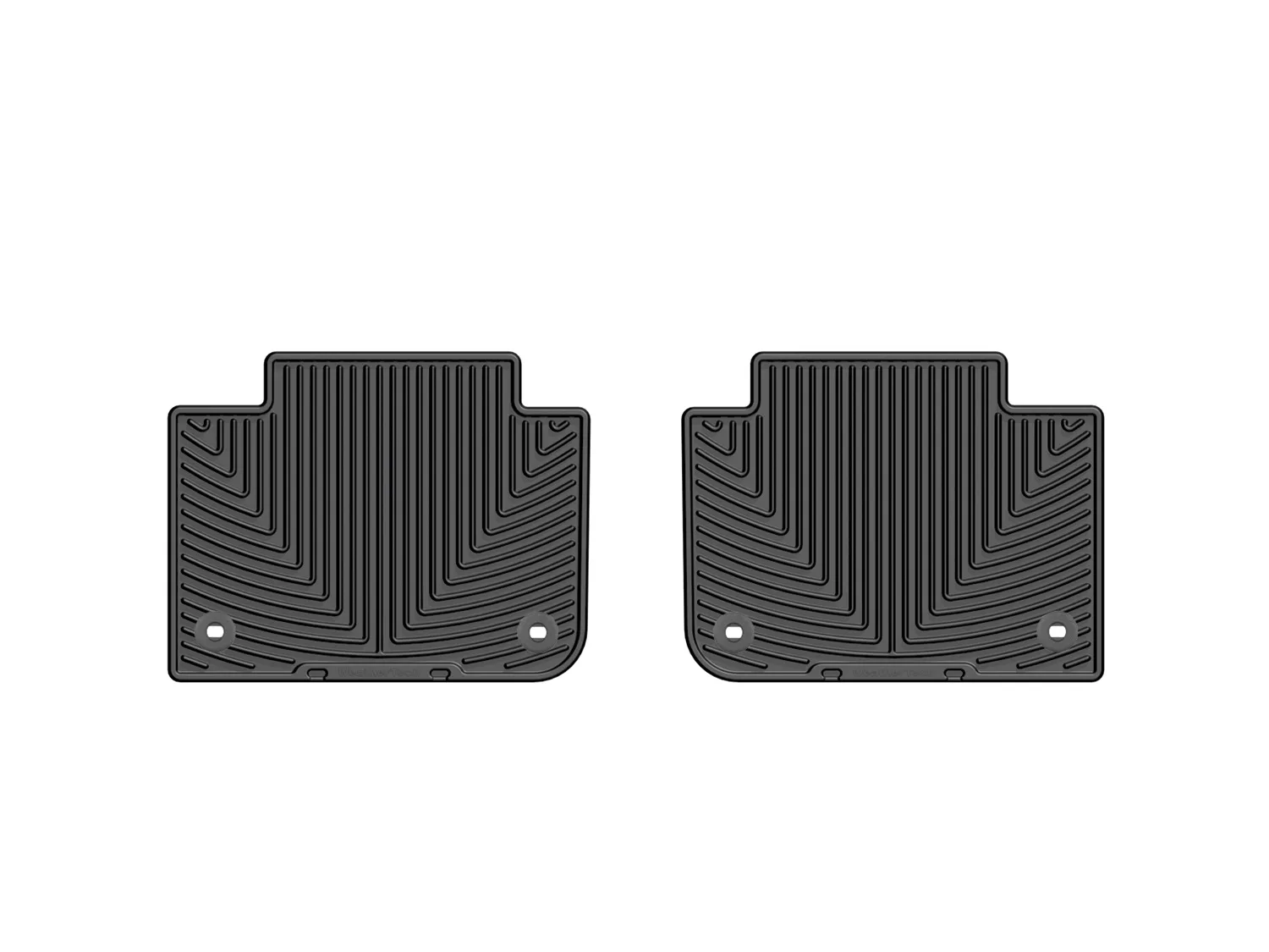 WeatherTech All Weather Floor Mats; Black; Rear;