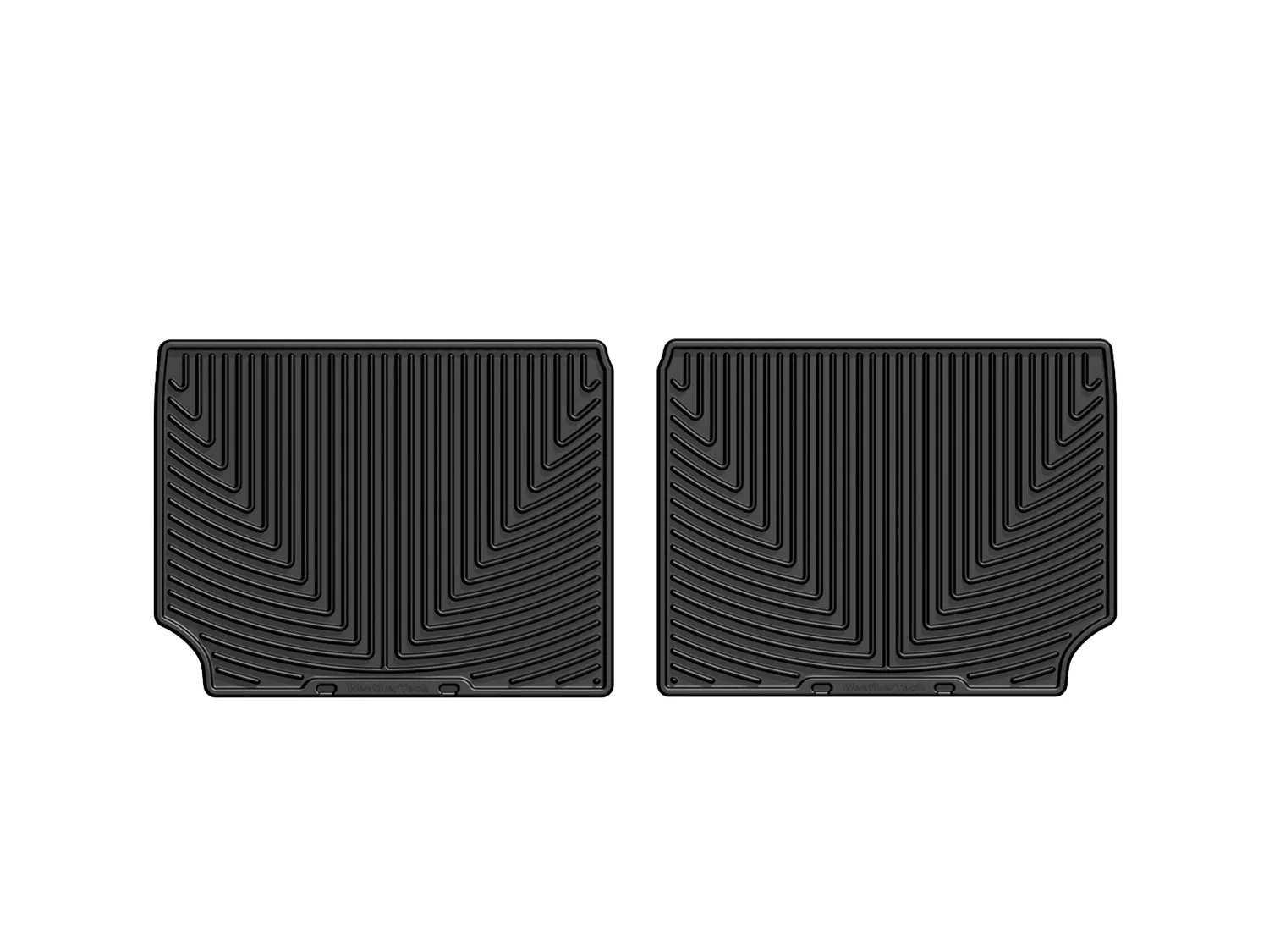 WeatherTech All Weather Floor Mats; Black; Rear;