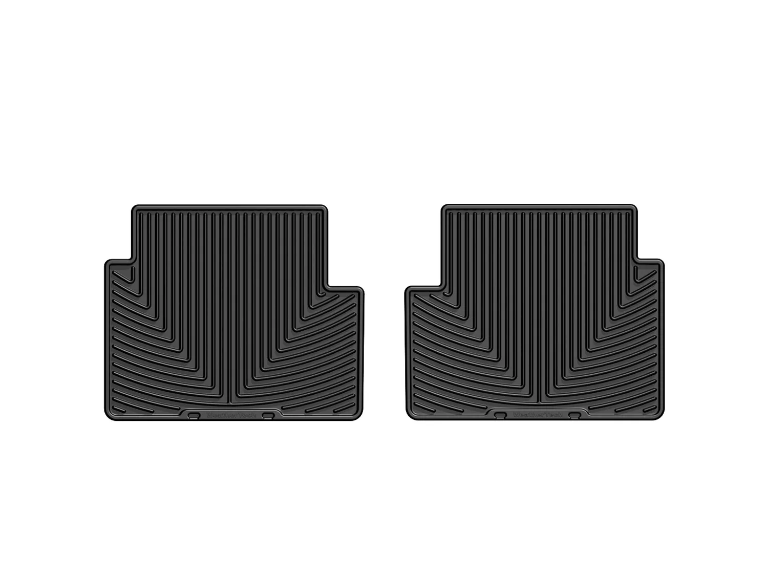 WeatherTech All Weather Floor Mats; Black; Rear;