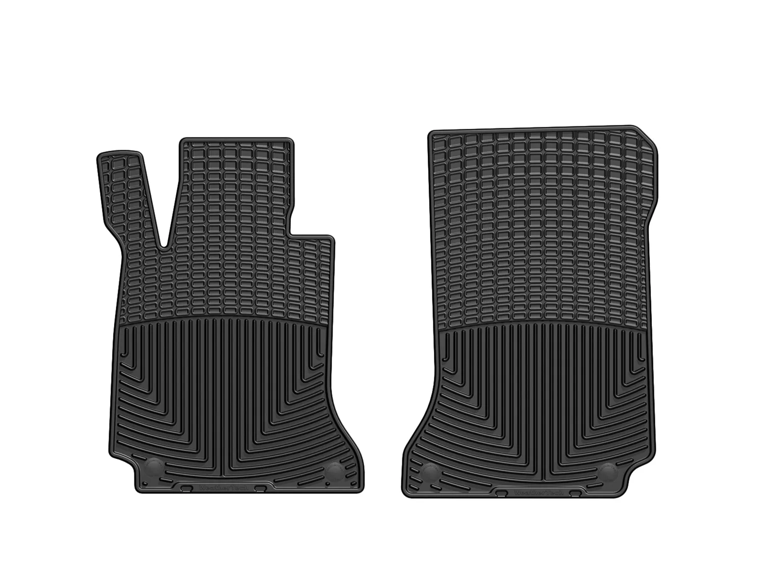 WeatherTech All Weather Floor Mats; Black; Front;
