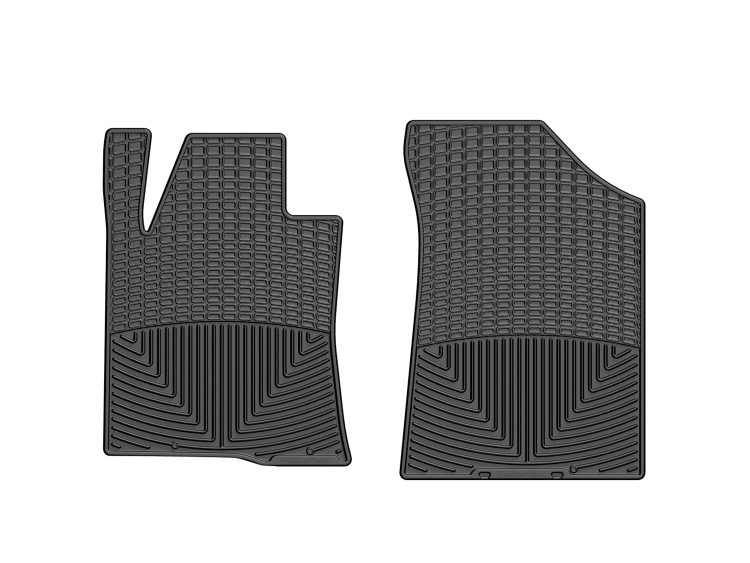 WeatherTech All Weather Floor Mats; Black; Front;