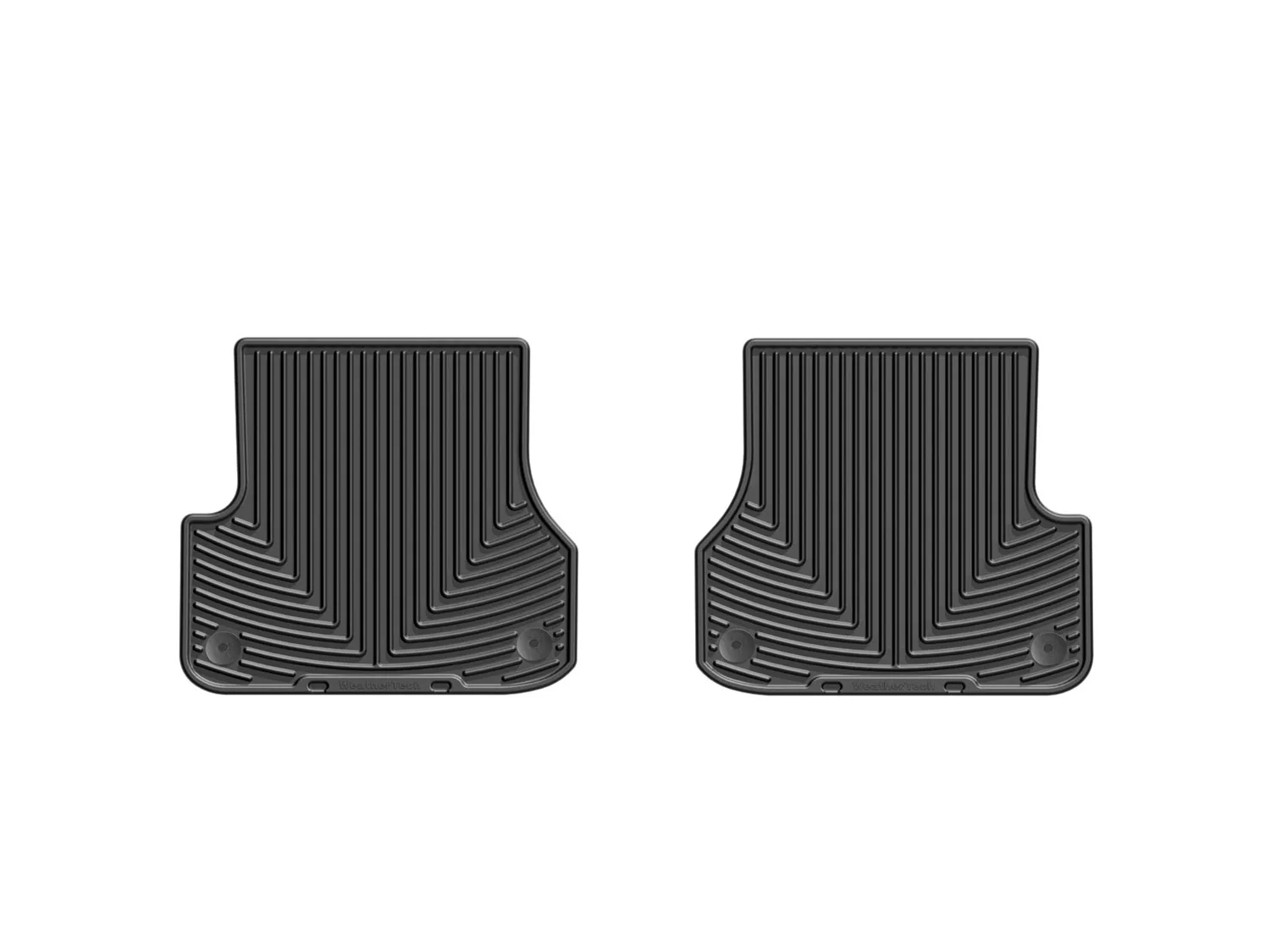 WeatherTech All Weather Floor Mats; Black; Rear;