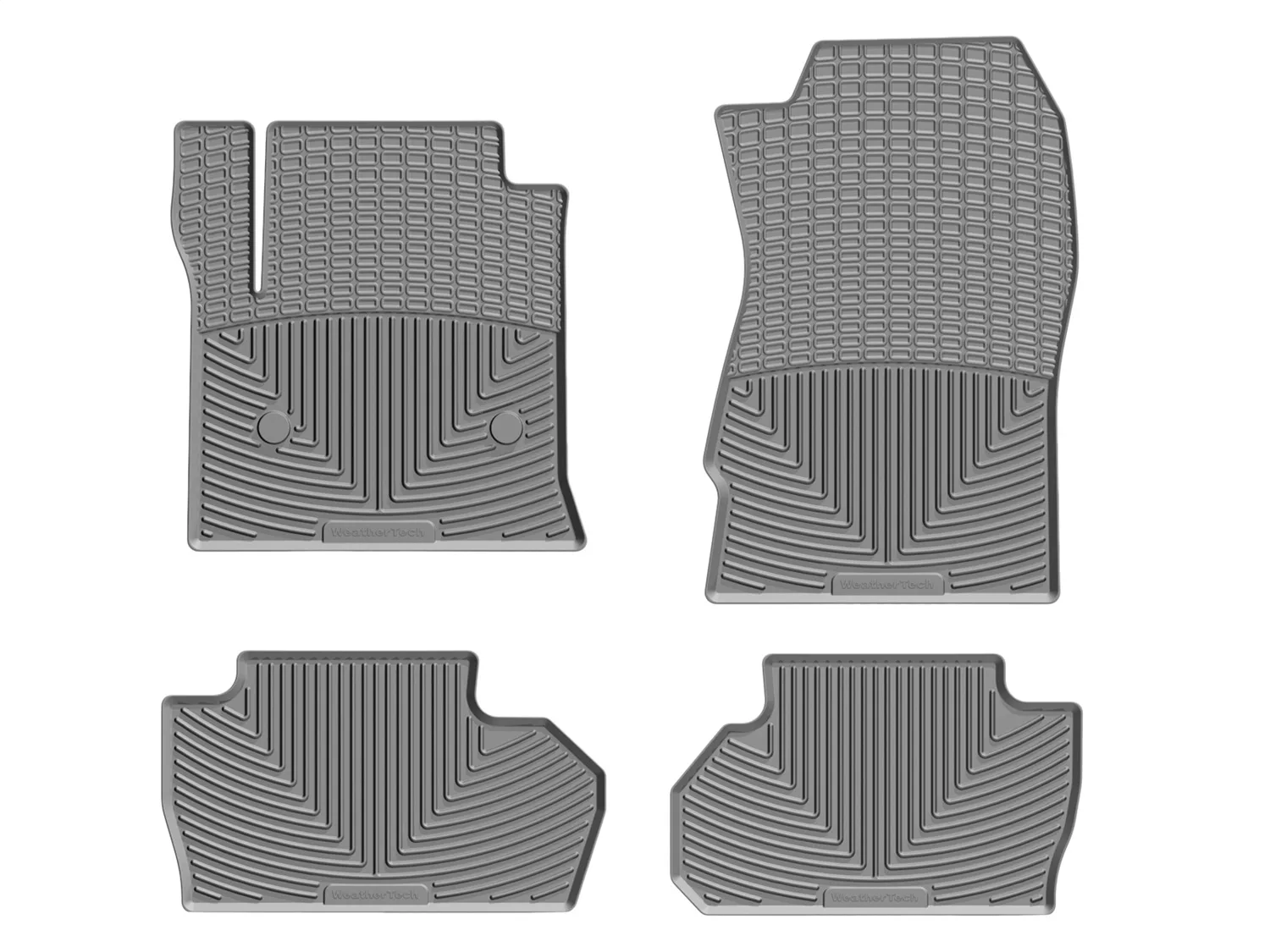 WeatherTech All Weather Floor Mats; Gray; Front and Rear;