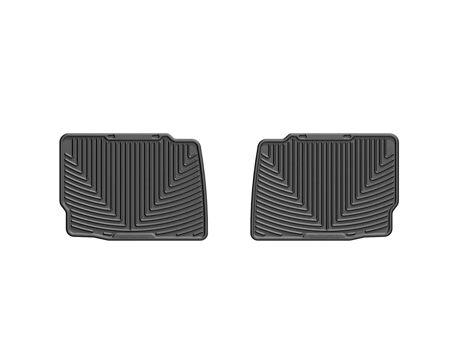 WeatherTech All Weather Floor Mats; Black; Rear;