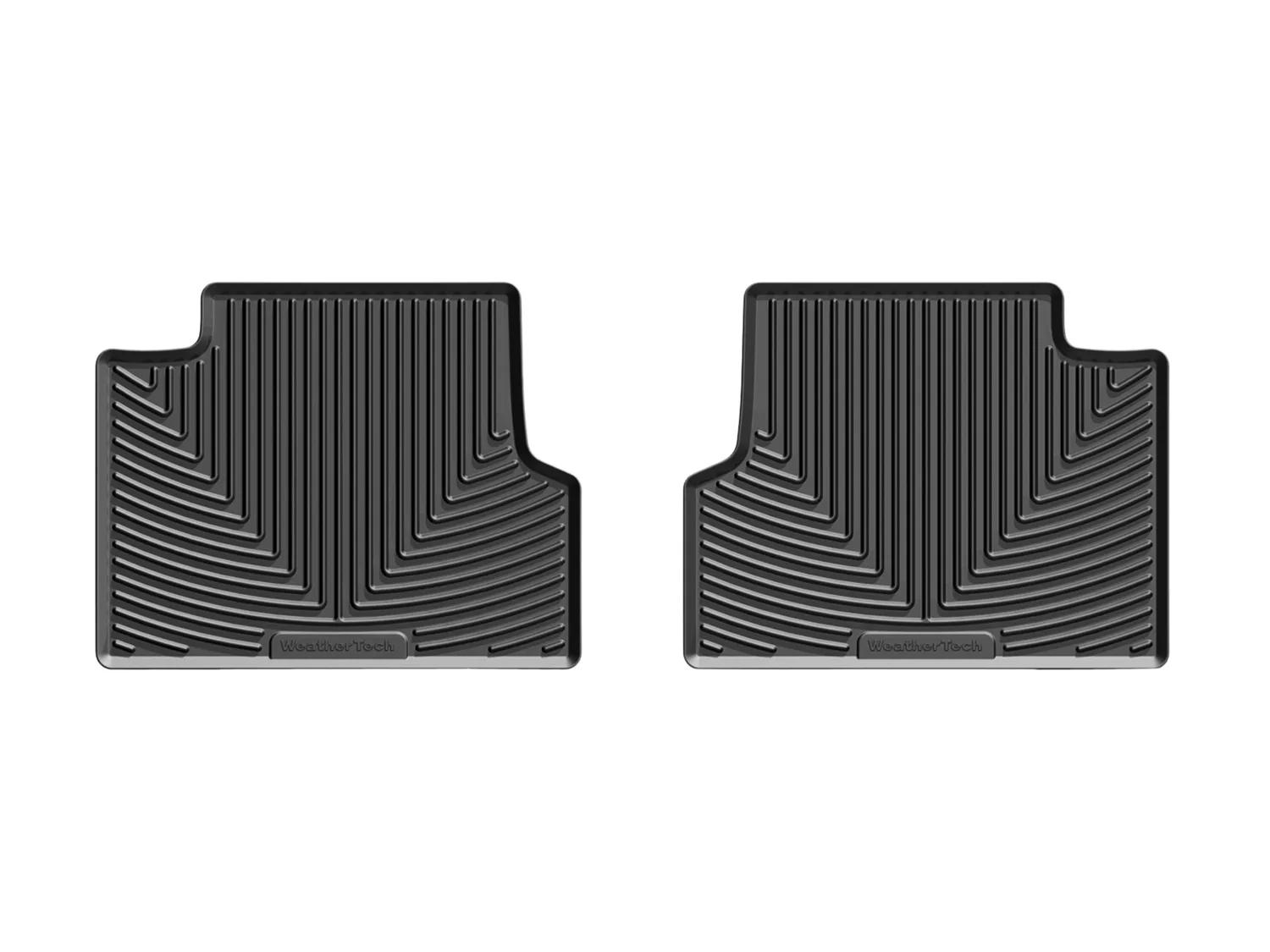 WeatherTech All Weather Floor Mats; Black; Rear;