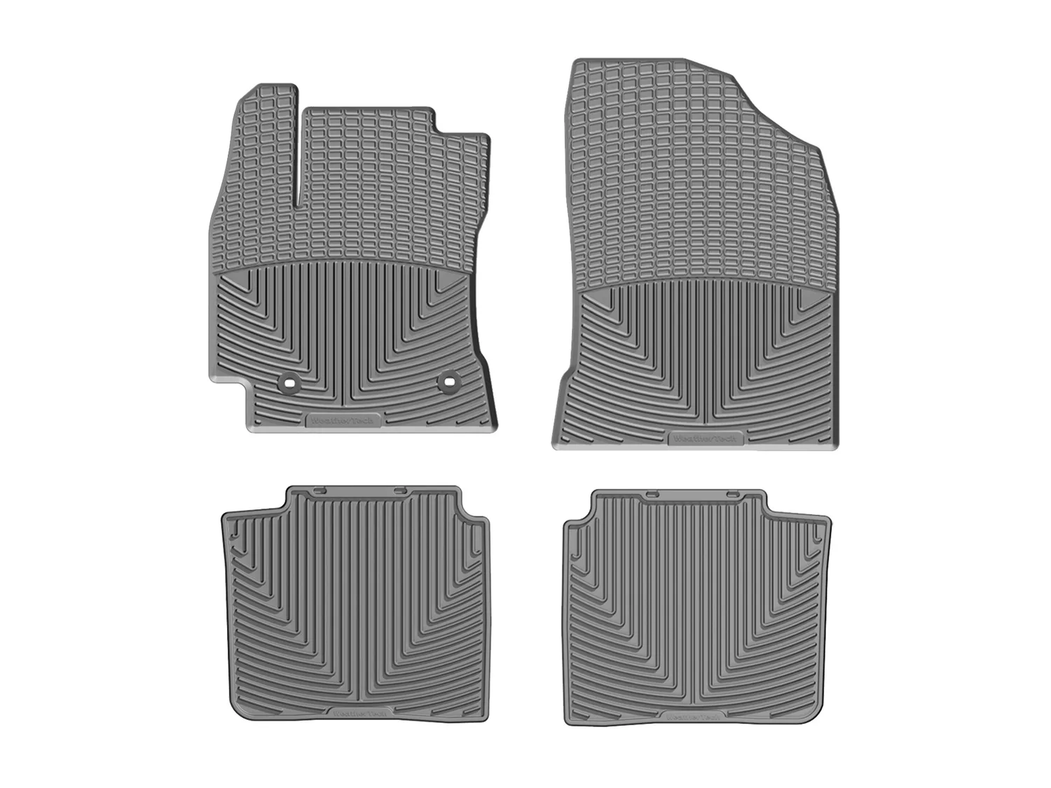 WeatherTech All Weather Floor Mats; Gray; Front and Rear;
