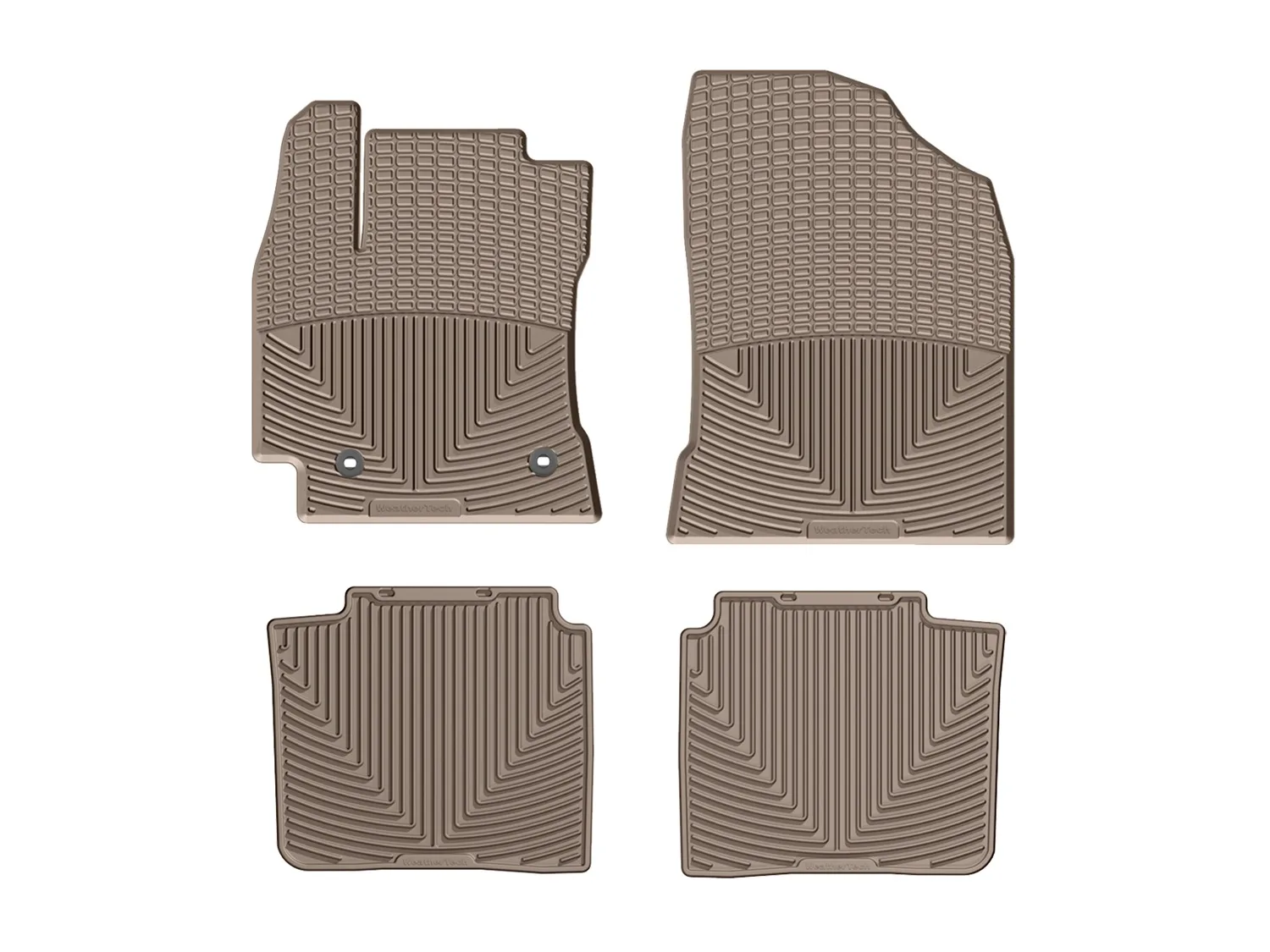 WeatherTech All Weather Floor Mats; Tan; Front and Rear;
