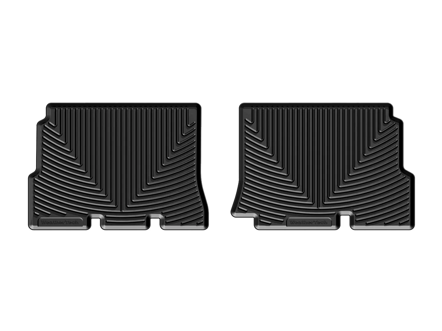 WeatherTech All Weather Floor Mats; Black; Rear;