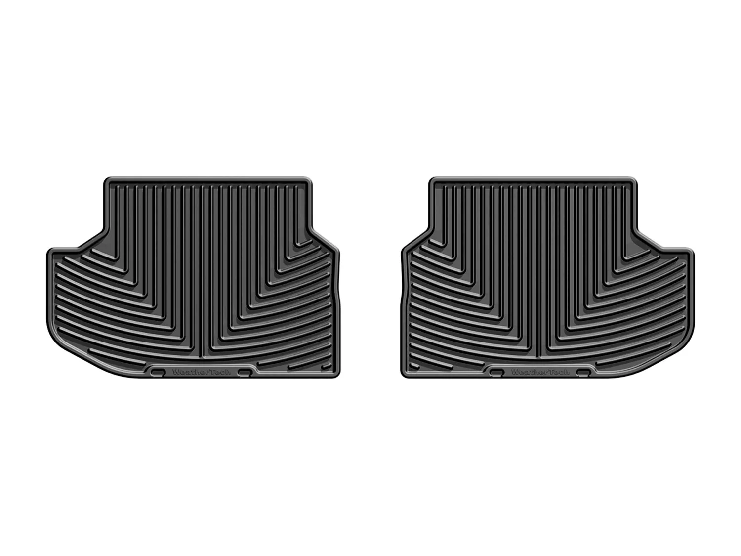 WeatherTech All Weather Floor Mats; Black; Rear;