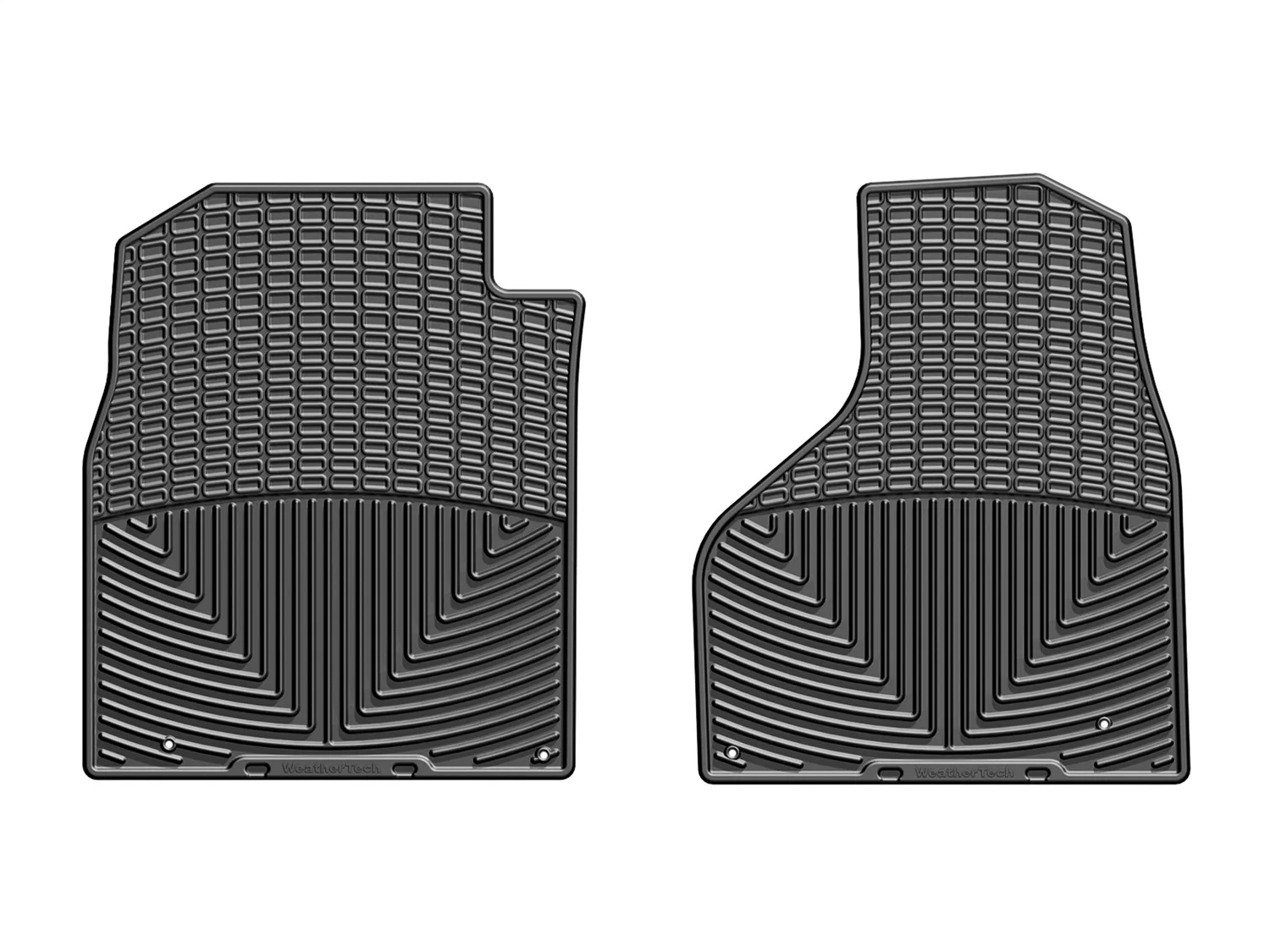 WeatherTech All Weather Floor Mats; Black; Front;