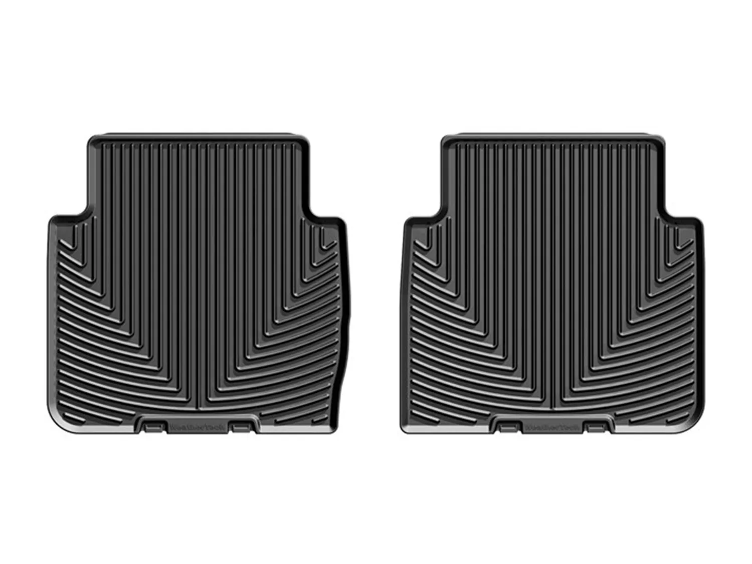 WeatherTech All Weather Floor Mats; Black; Rear;