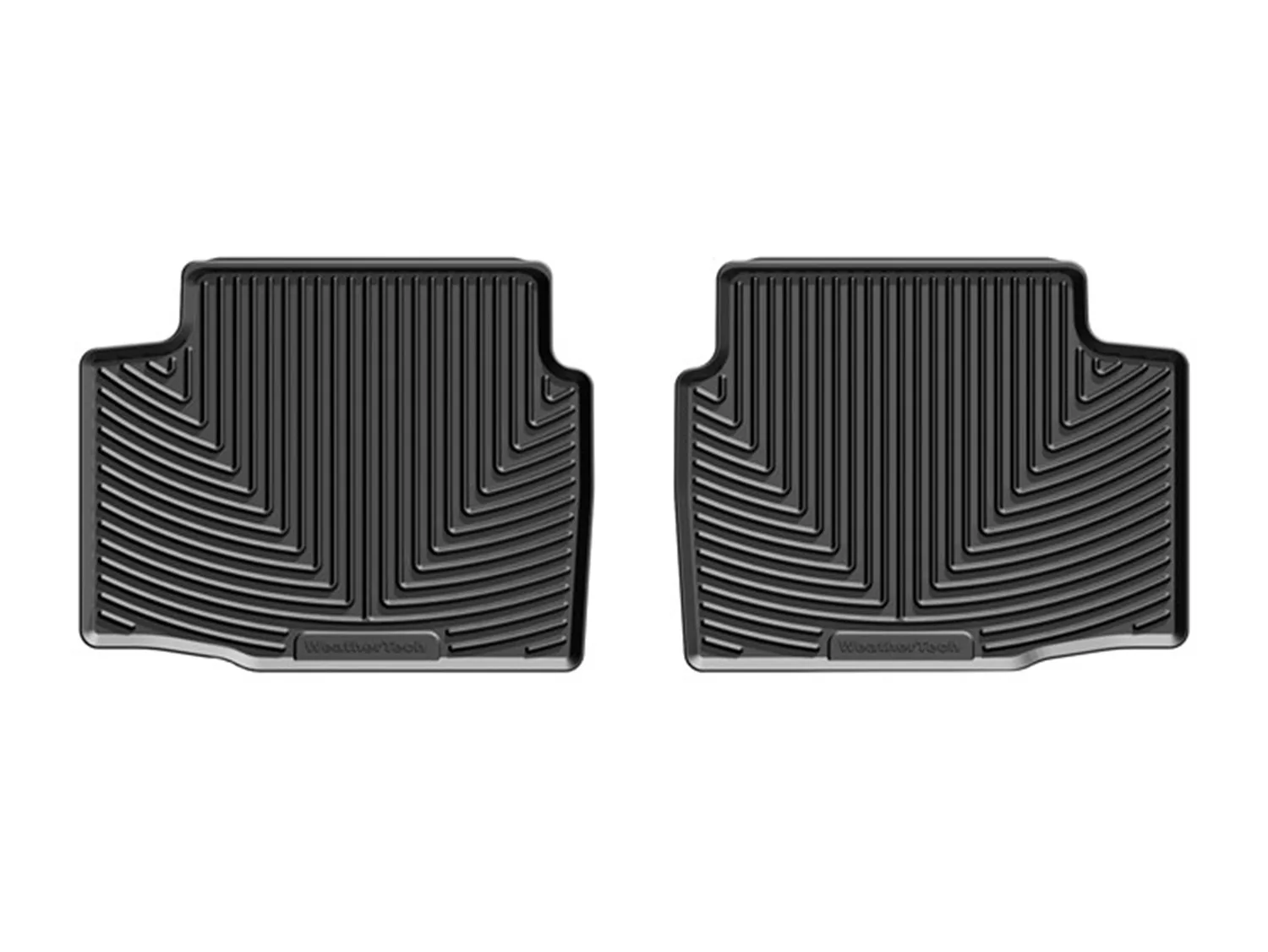 WeatherTech All Weather Floor Mats; Black; Rear;