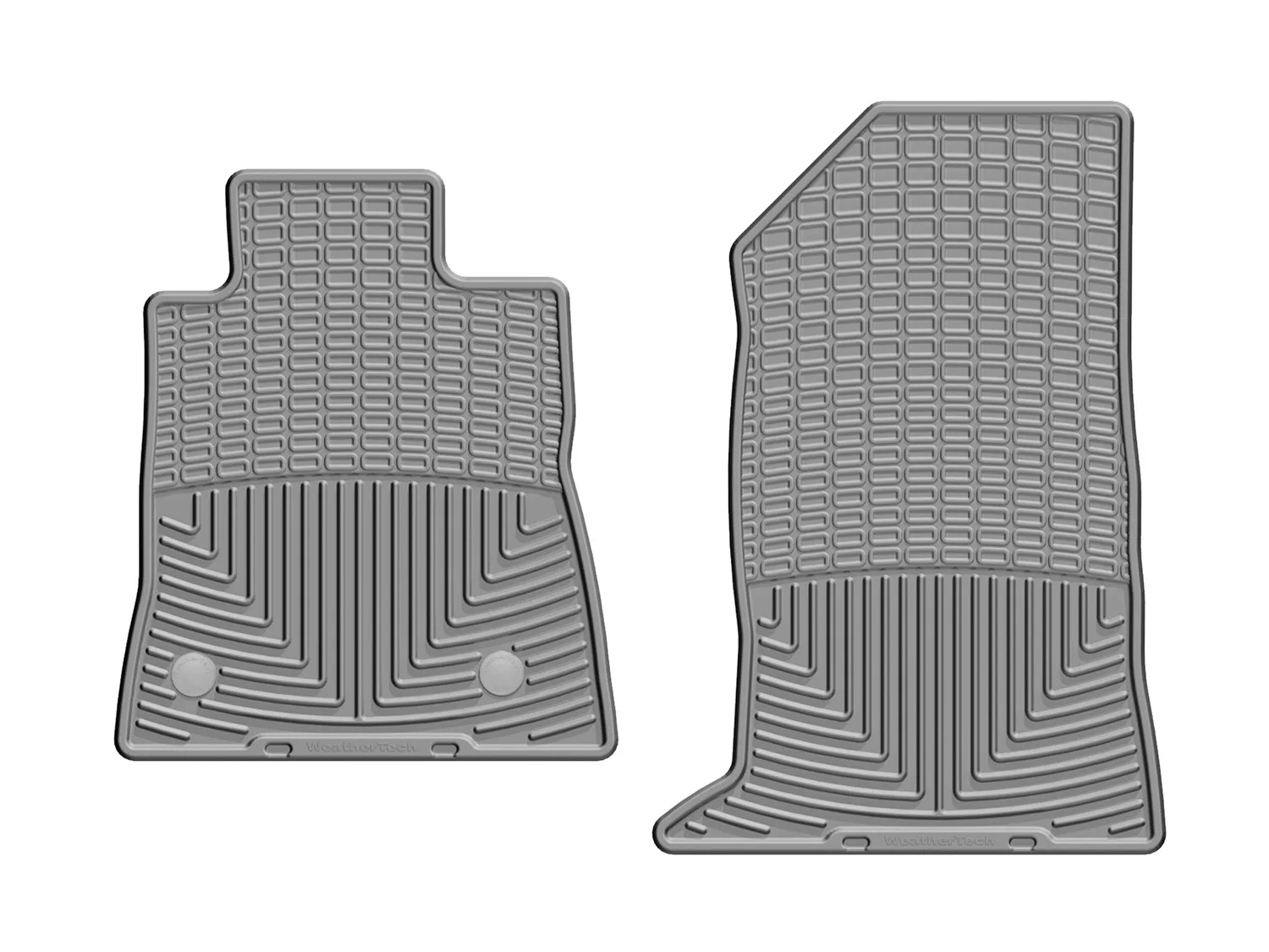 WeatherTech All Weather Floor Mats; Gray; Front;