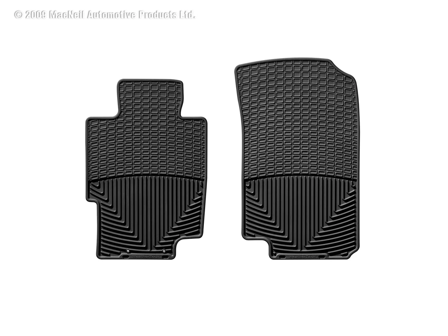 WeatherTech All Weather Floor Mats; Black; Front;