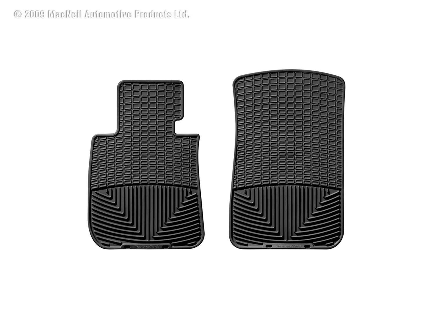 WeatherTech All Weather Floor Mats; Black; Front;