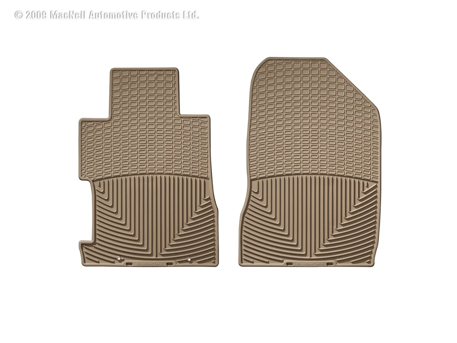 WeatherTech All Weather Floor Mats; Tan; Front;