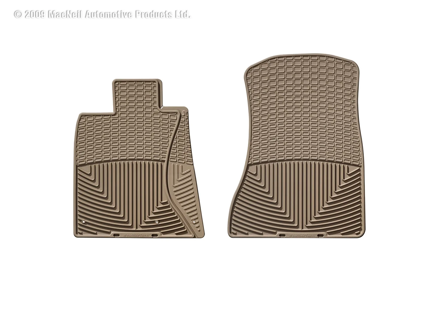WeatherTech All Weather Floor Mats; Tan; Front;