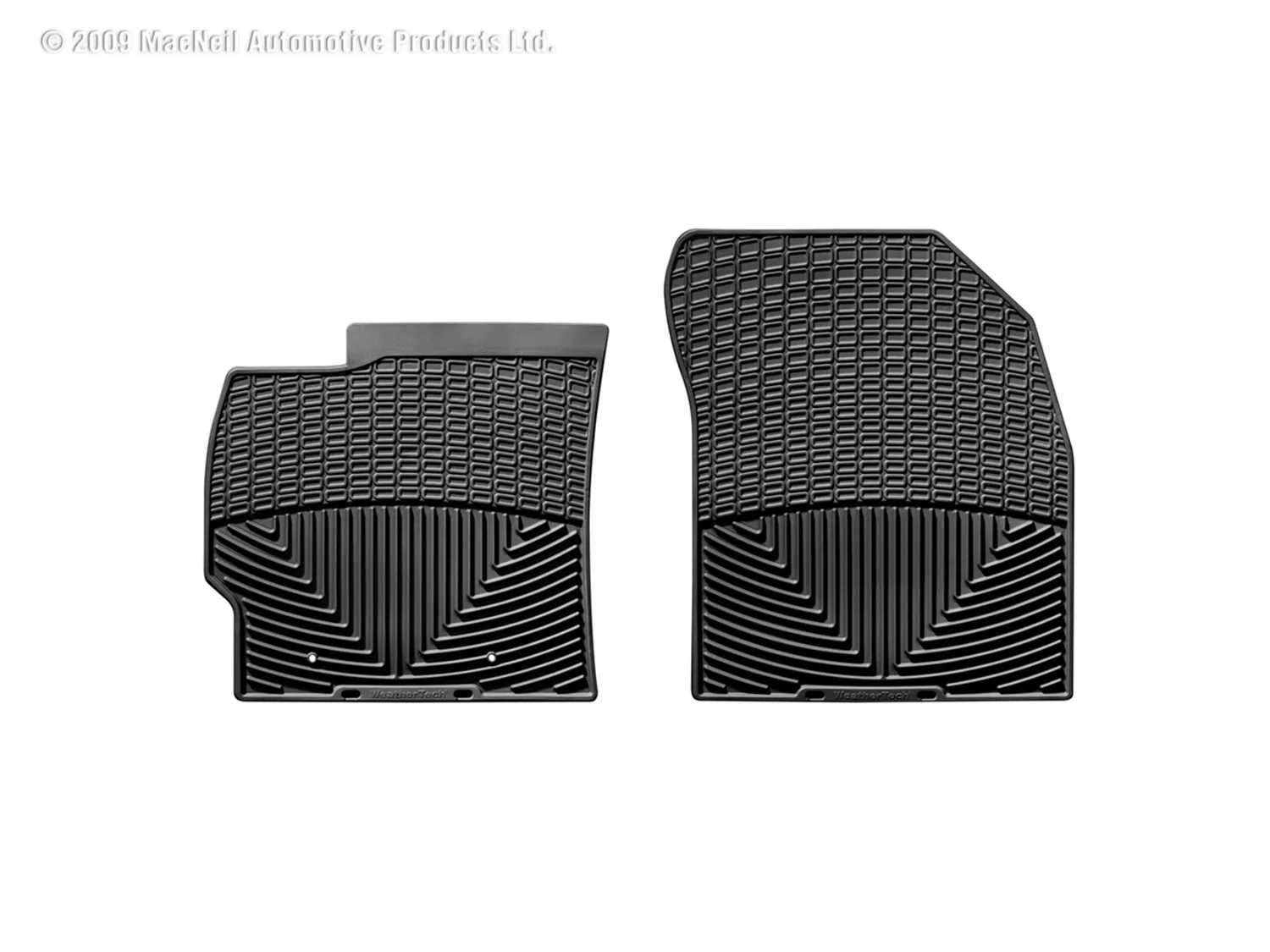 WeatherTech All Weather Floor Mats; Black; Front;