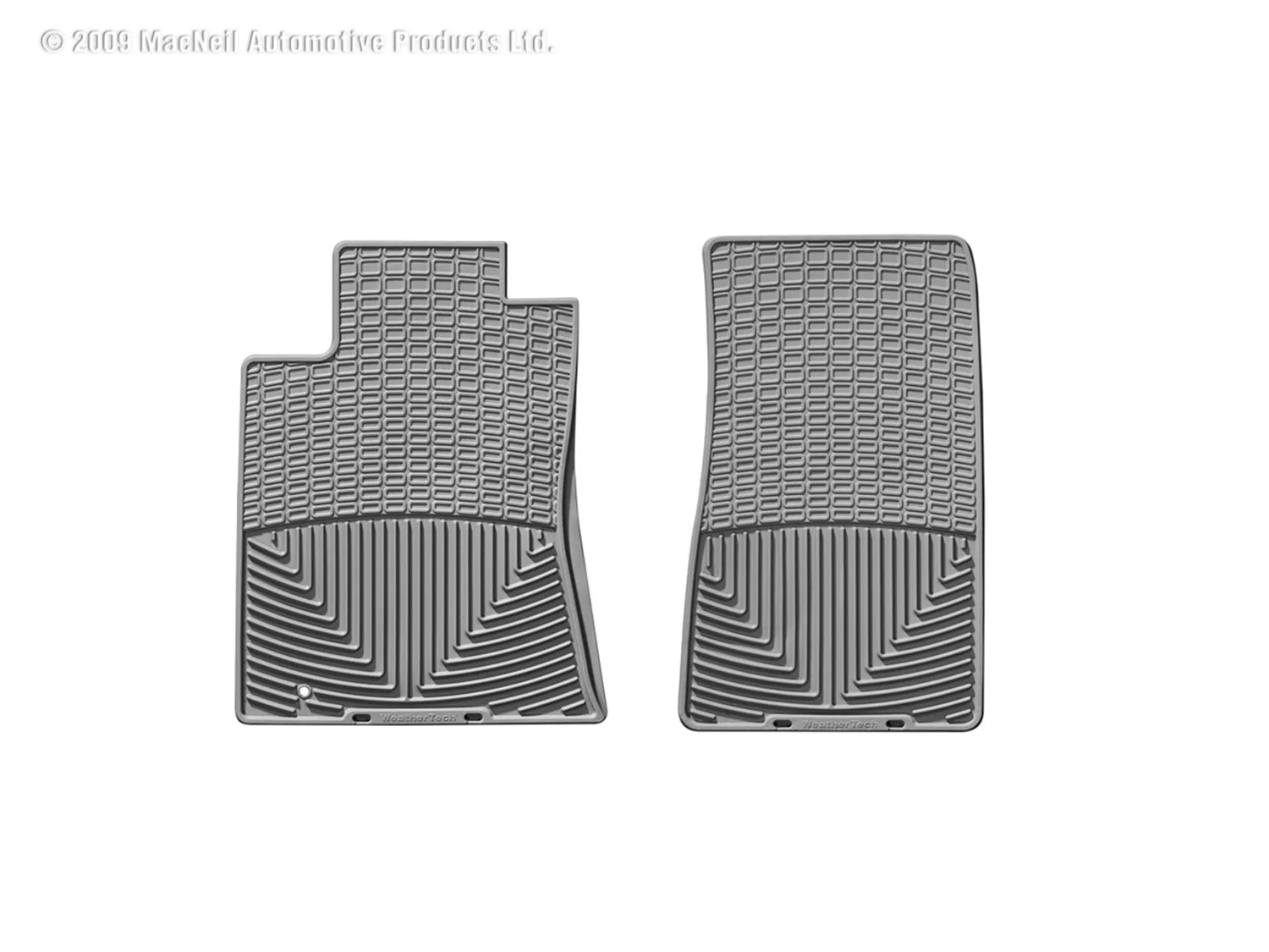 WeatherTech All Weather Floor Mats; Gray; Front;