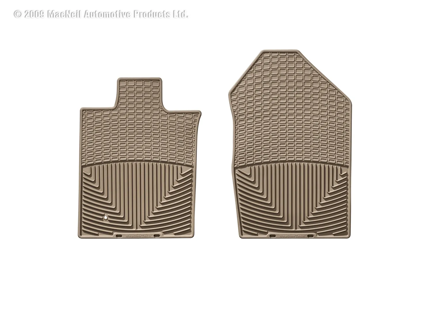 WeatherTech All Weather Floor Mats; Tan; Front;
