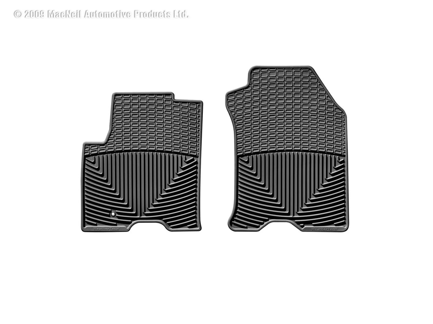 WeatherTech All Weather Floor Mats; Black; Front;