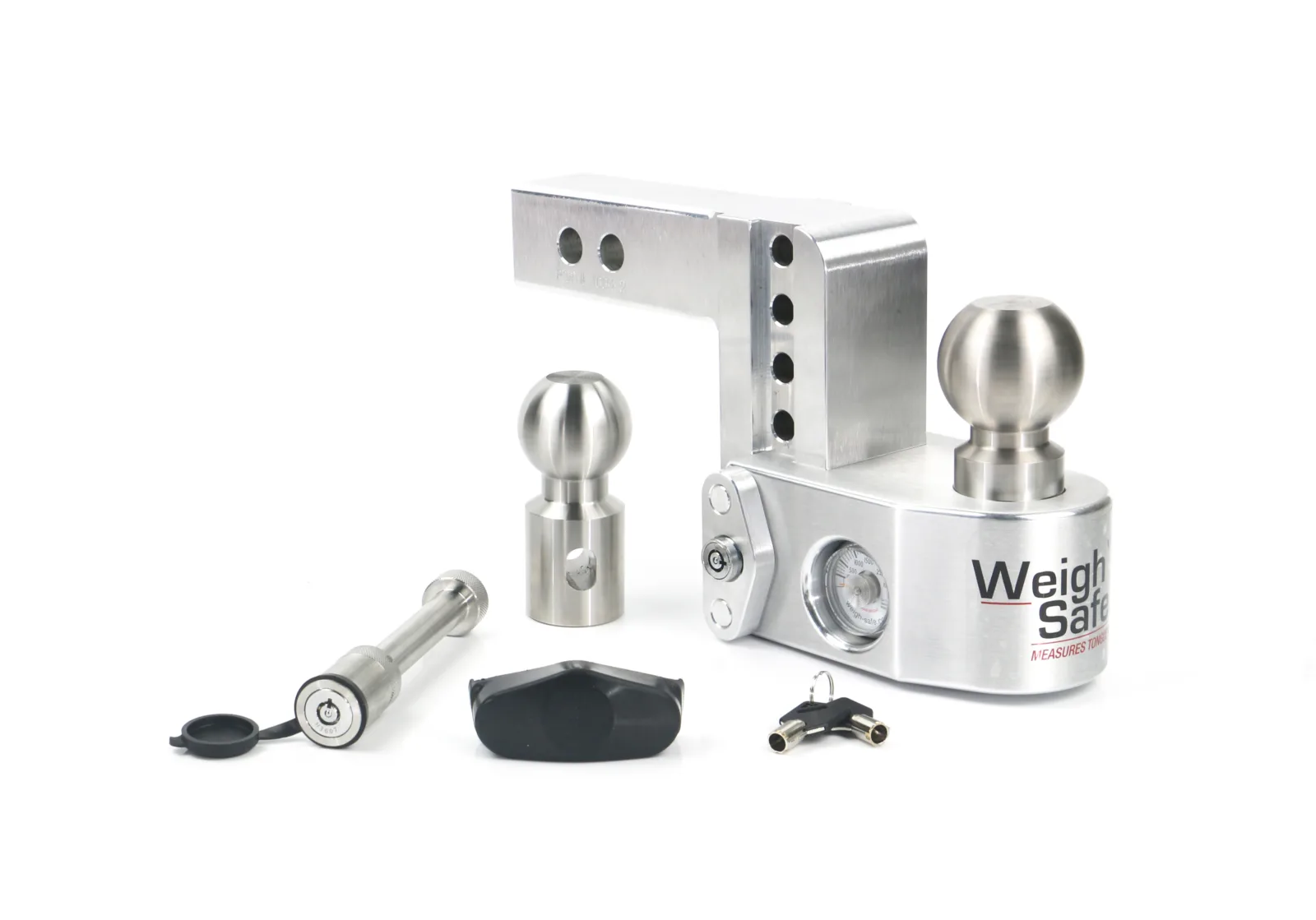 Weigh Safe Adjustable Trailer Hitch - 4" Drop for 2" Receiver W/ WS05