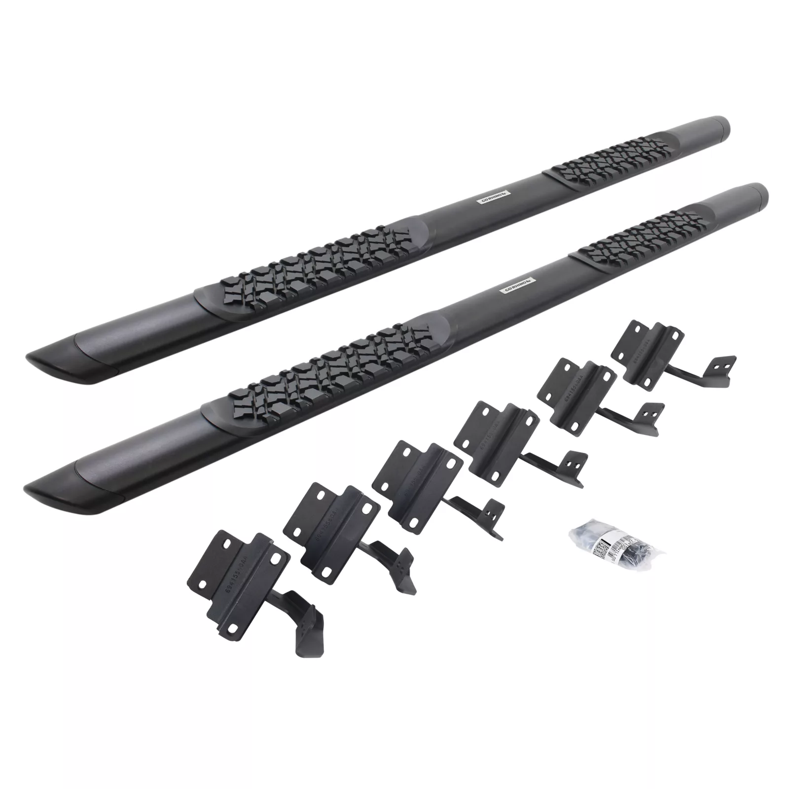V-Series V3 Aluminum Side Steps and Mounting Brackets Kit - Textured Black
