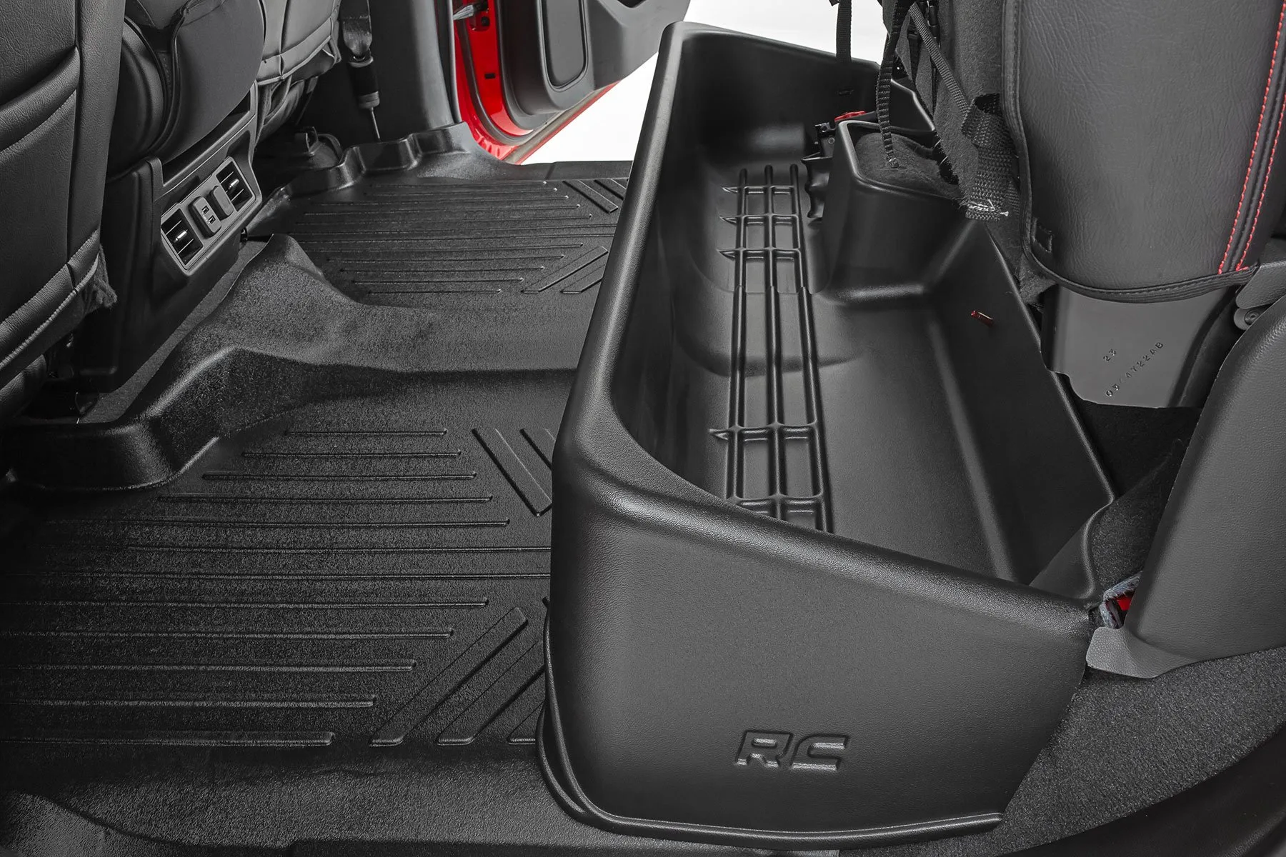 Rough Country Under Seat Storage; Crew Cab; Chevy/GMC 1500/2500HD/3500HD (19-24)