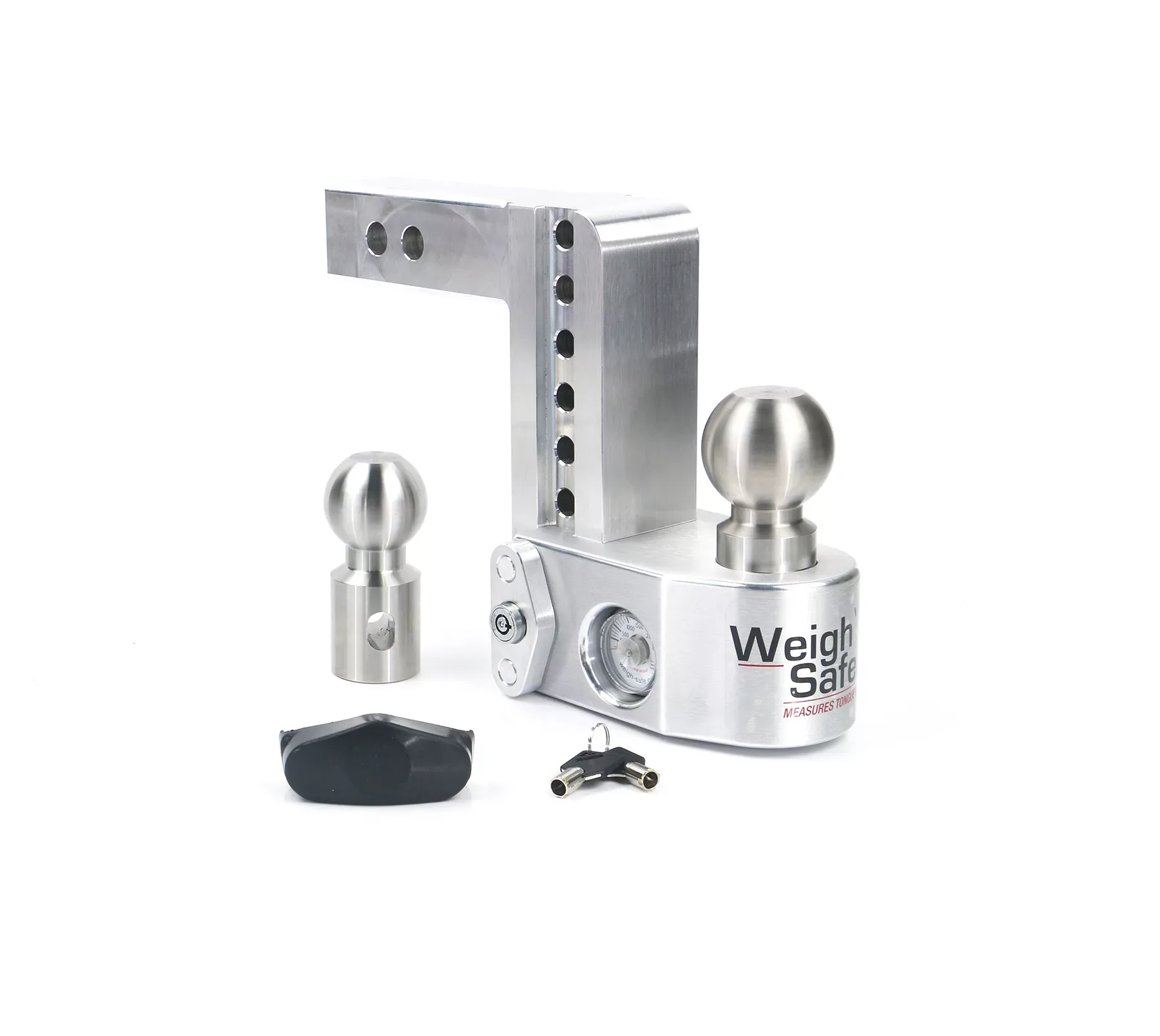 Weigh Safe Adjustable Trailer Hitch - 6" Drop for 2" Receiver