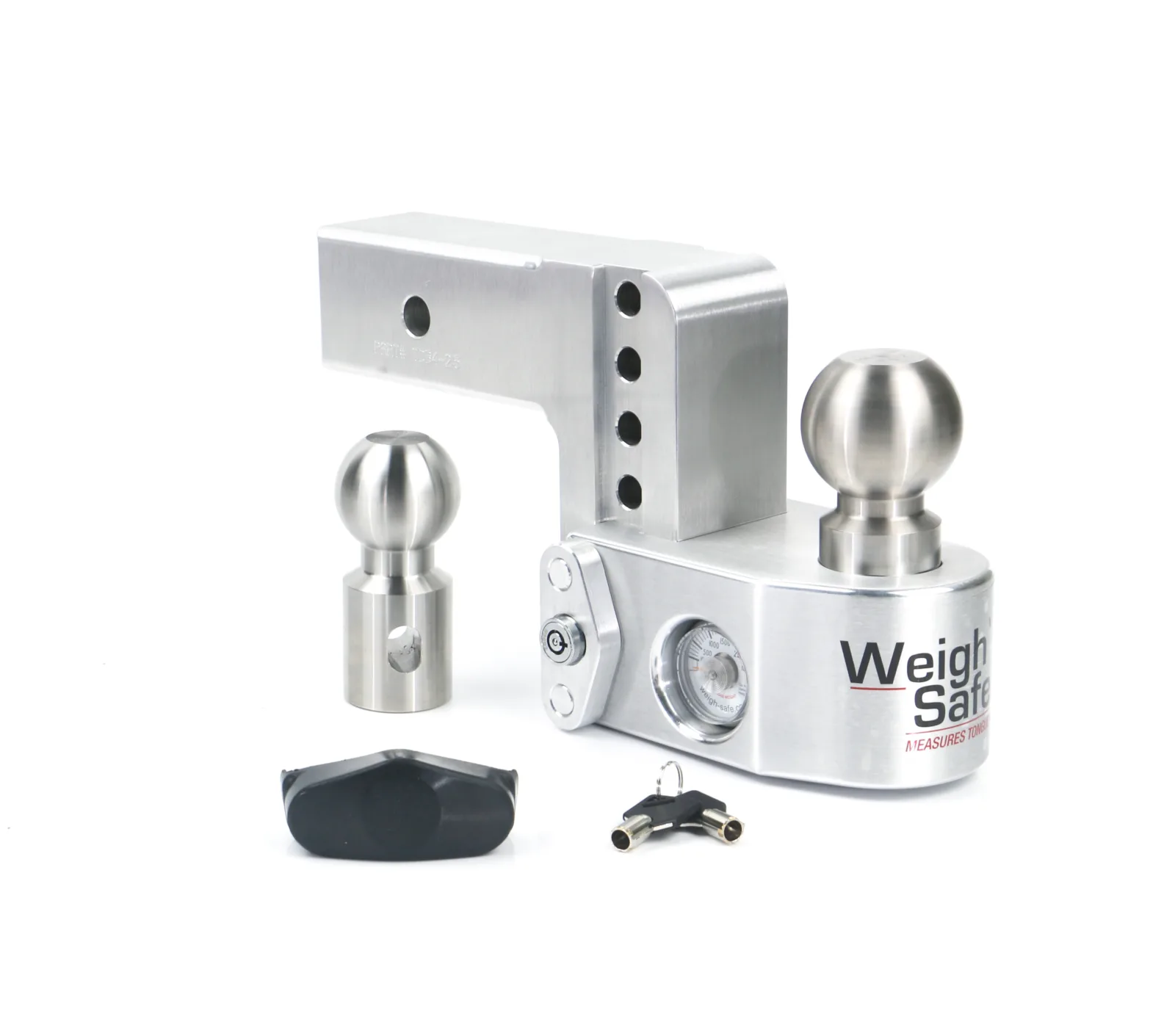 Weigh Safe Adjustable Trailer Hitch - 4" Drop for 2.5" Receiver