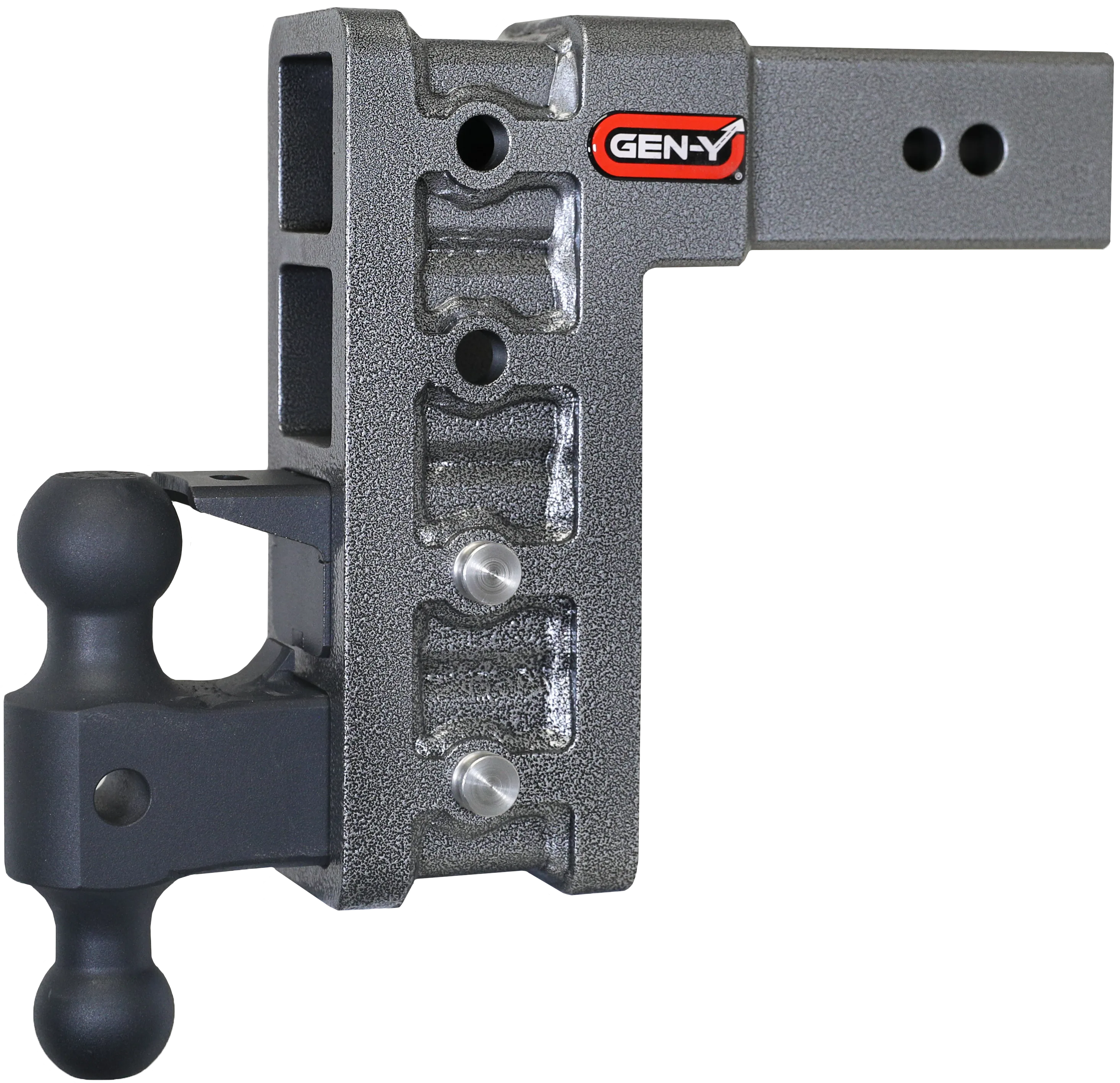 MEGA-DUTY 3" Shank 9" Drop 3.5K TW 32K Hitch with Dual-Ball & Pintle Lock