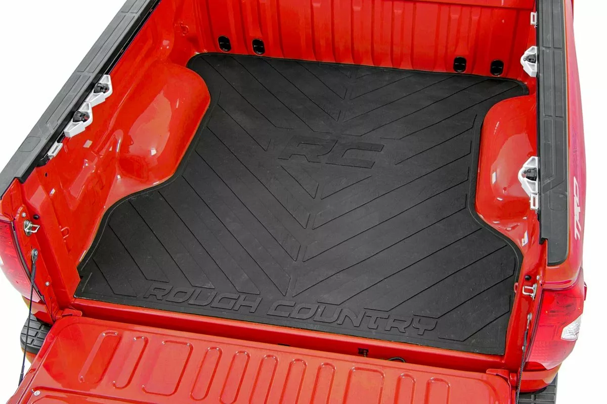 Rough Country Rubber Bed Mat For 2020-2025 Chevy/GMC 2500HD - 6'9" Bed - RCM691