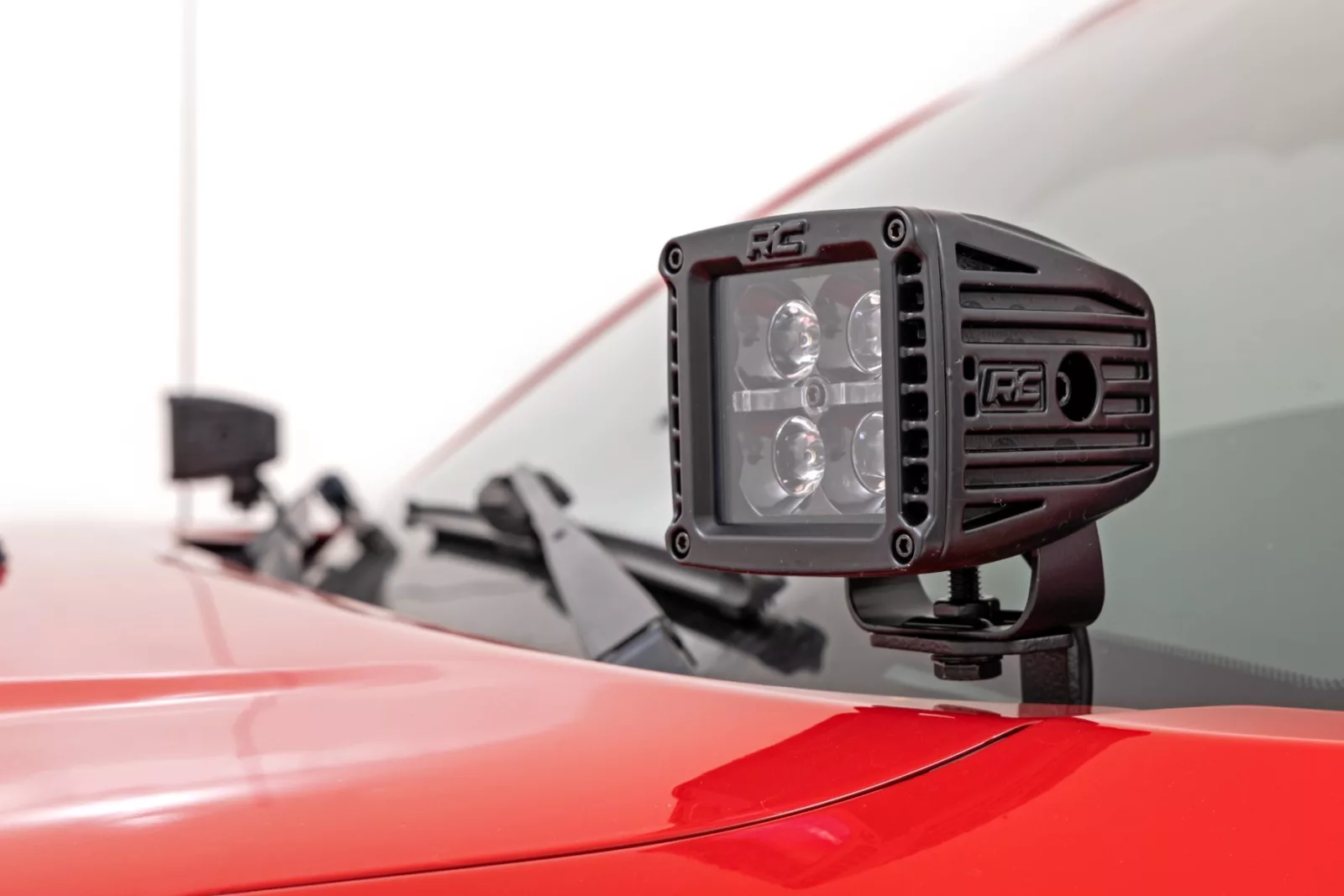 thumbnail image 2 of TAOUS 18W LED Light Pods With Hood Bracket Mount Kit For Toyota Tacoma 2005-2015 - 6000K, 12V 2 of 3