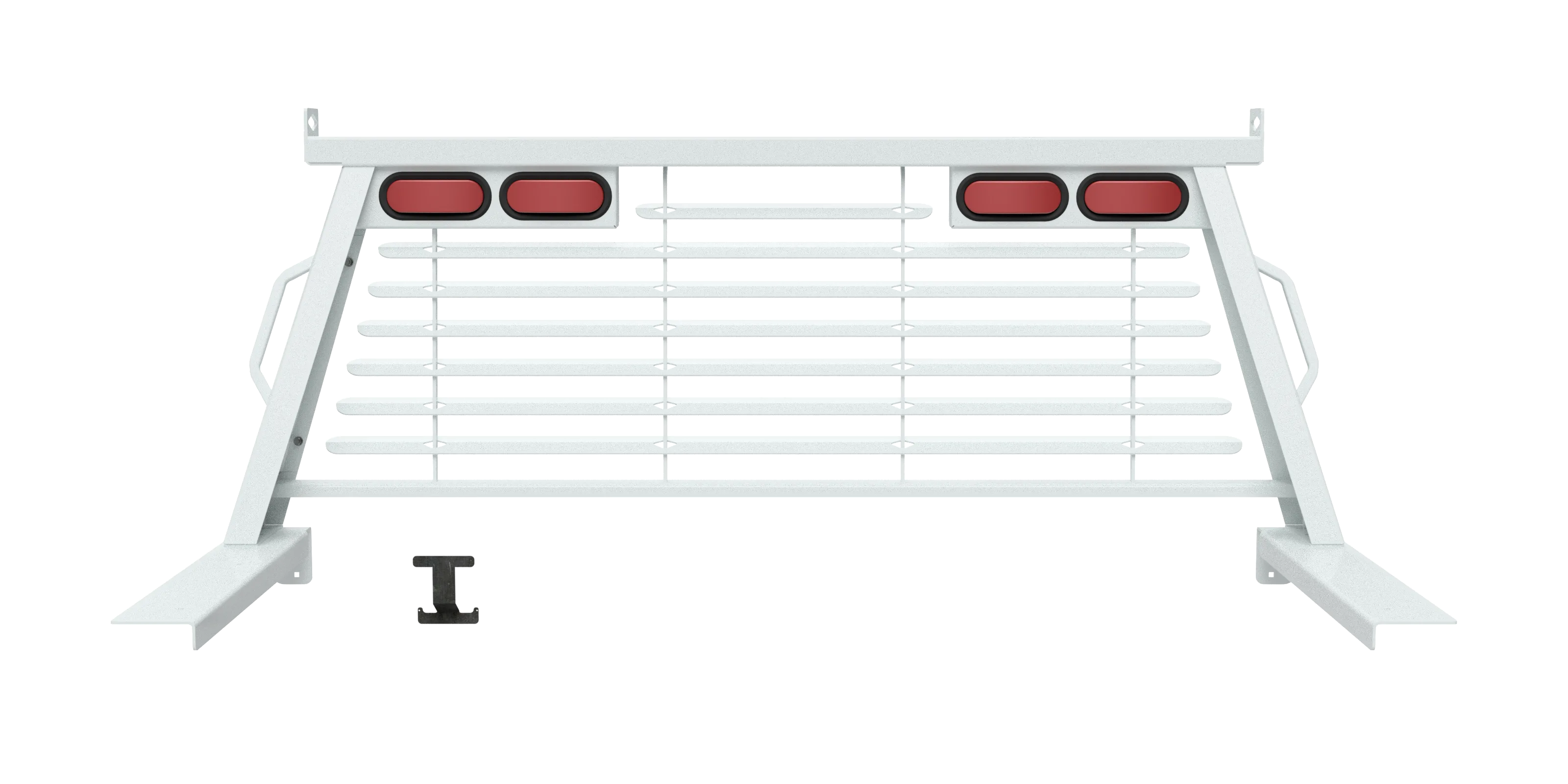 B&W Custom Headache Rack w/ LED Brake, Turn, Tail Lights for Ford Trucks