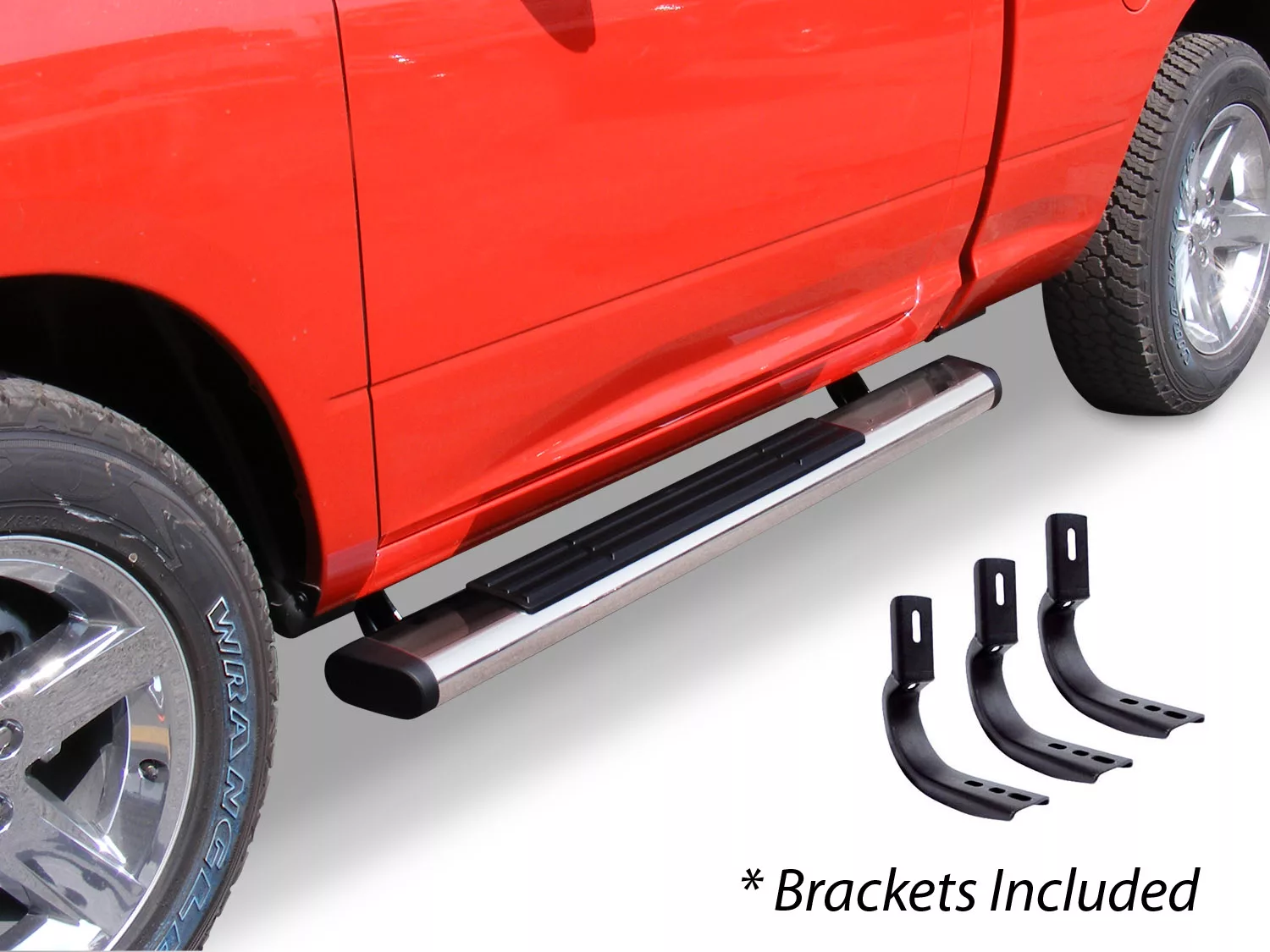 6" OE Xtreme Side Steps with Mounting Brackets Kit