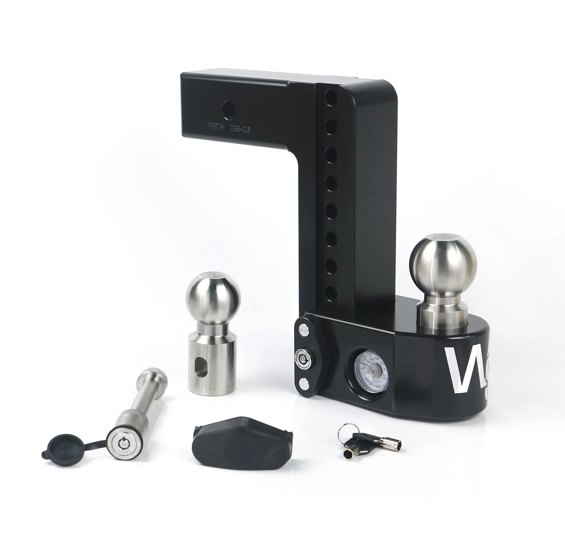 Weigh Safe Cerakoted Trailer Hitch - 8" Drop for 2.5" Receiver w/ WS05