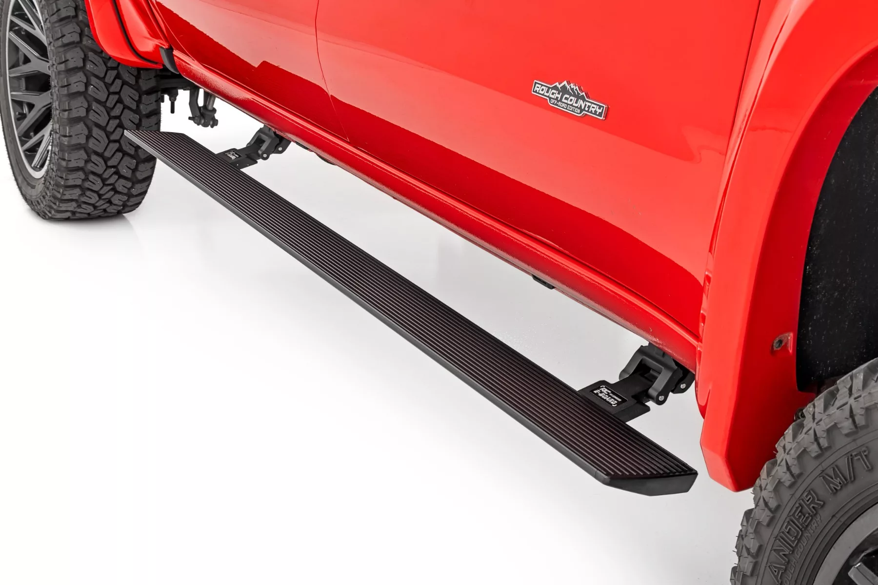 Rough Country Power Running Boards; Dual Electric Motor; Double Cab; Chevy/GMC 1500/2500HD/3500HD 2WD/4WD (14-18)