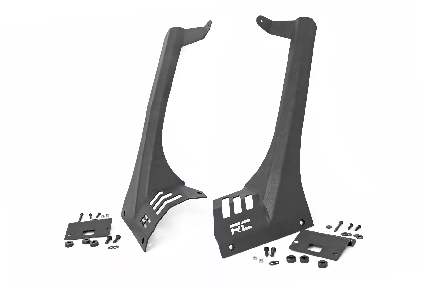 Rough Country LED Light Mounts; Upper Windshield; 50"; Jeep Gladiator JT (20-23)/Wrangler JL (18-23)